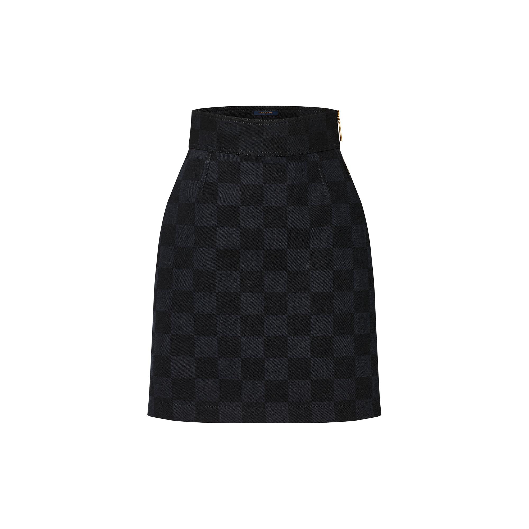 louis vuitton print skirt