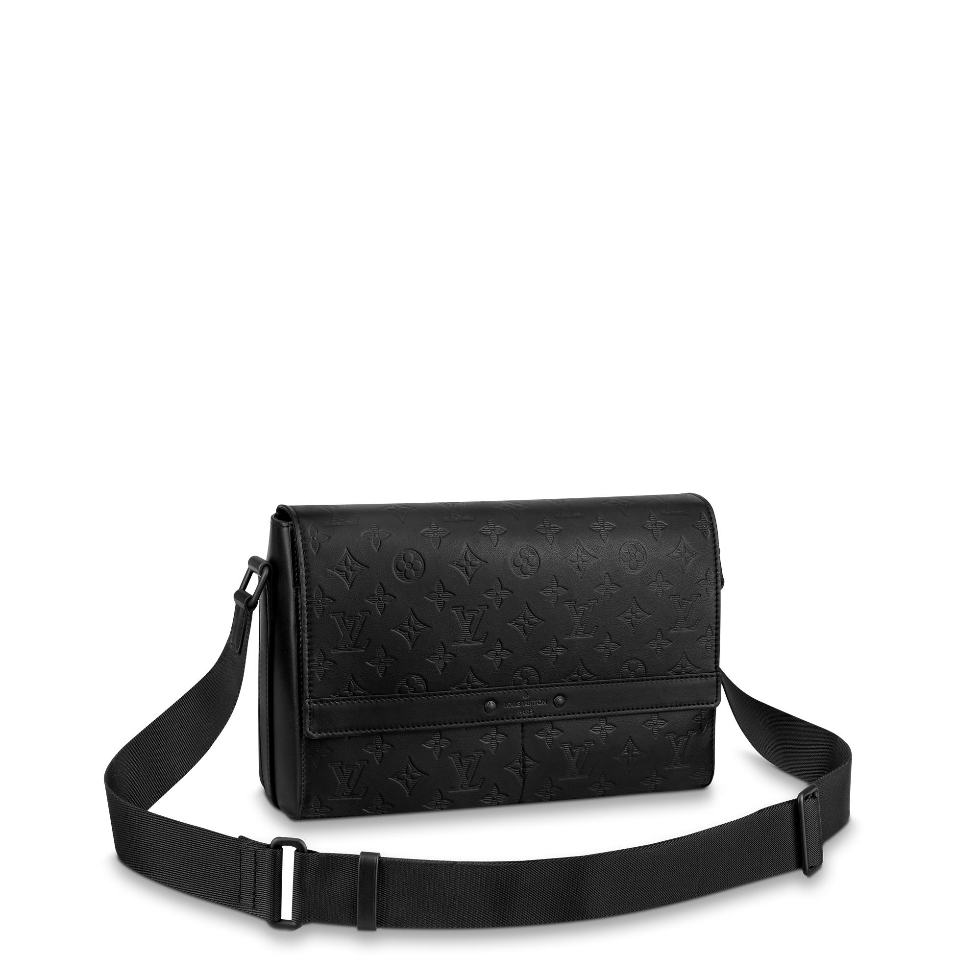 lv man bag black