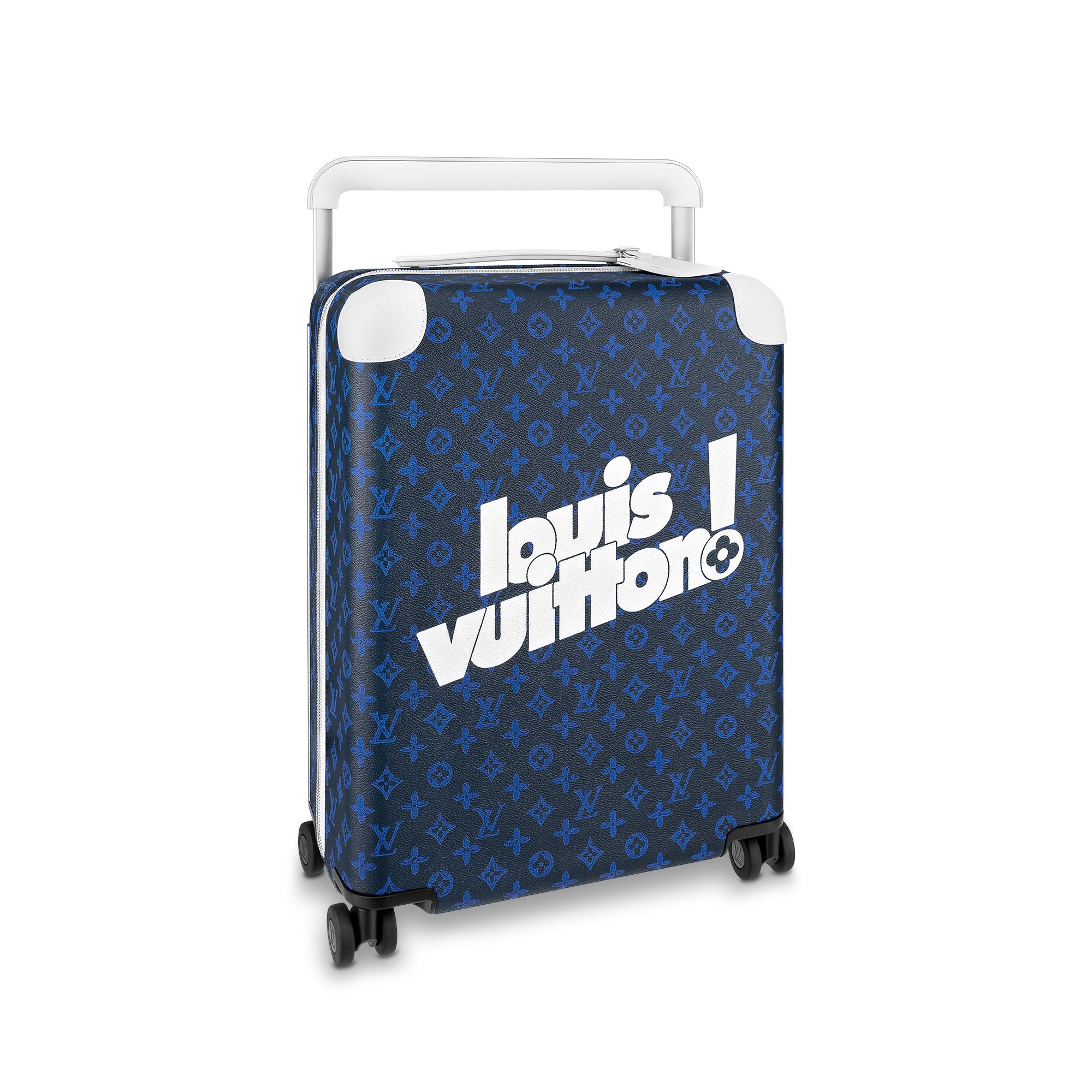 louis vuitton blue suitcase