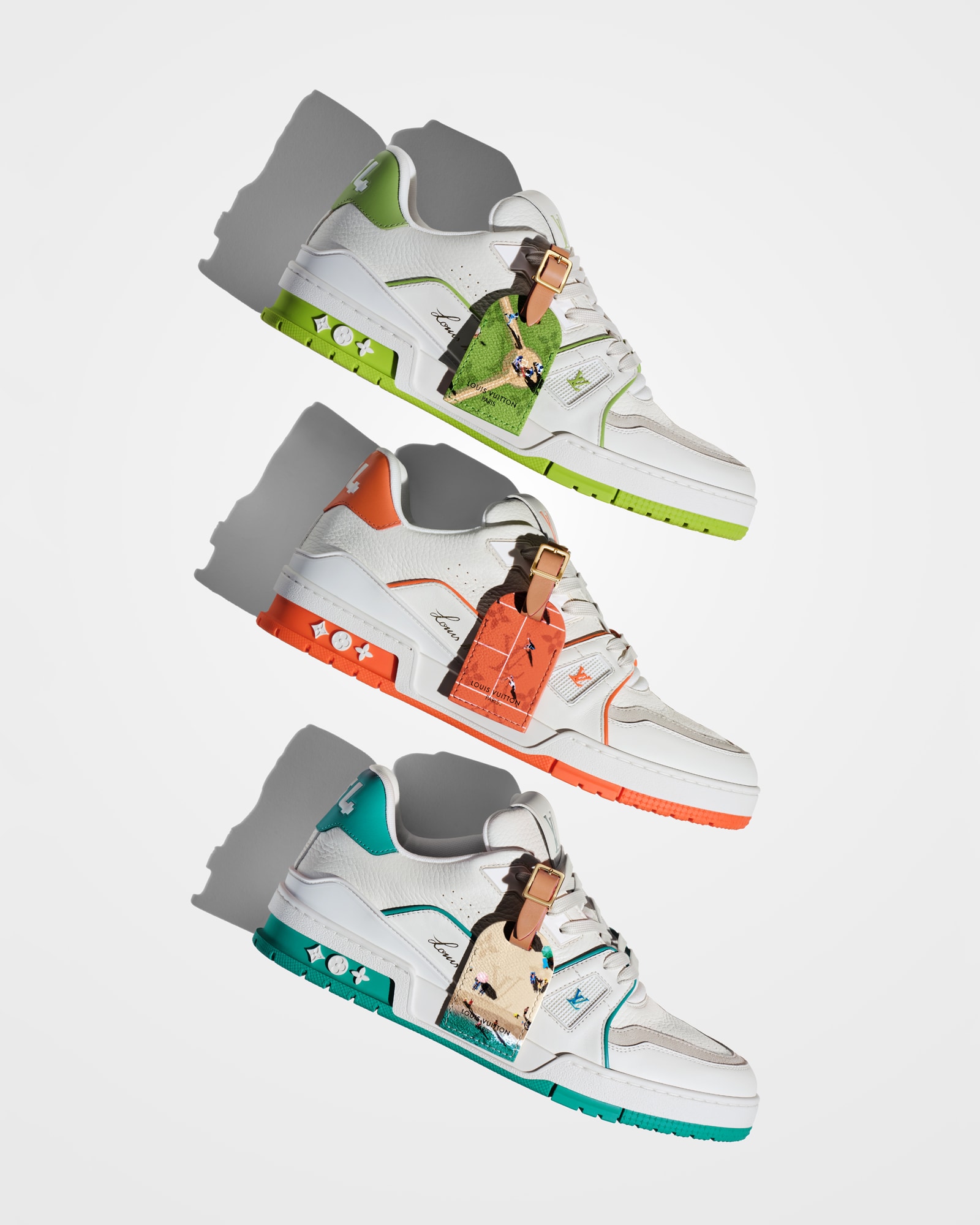 Green LV Trainer Shoes | LOUIS VUITTON