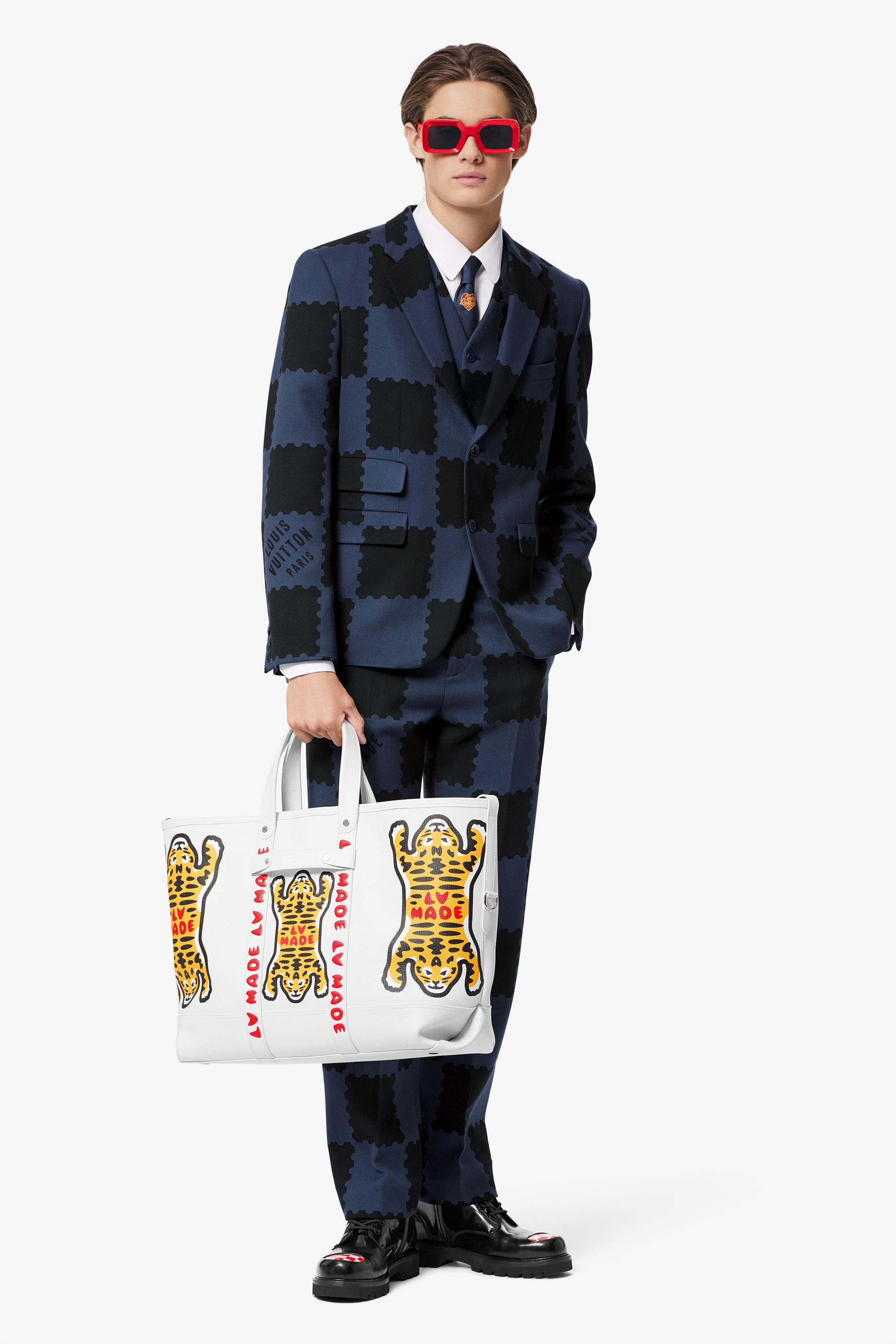 louis vuitton checkered suit