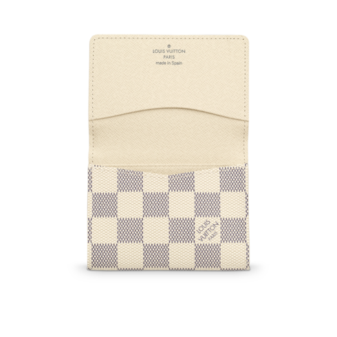 Business Card Holder Damier Azur Canvas in Women's Wallets and Small Leather Goods All Wallets and Small Leather Goods collections by Louis Vuitton (Product zoom)