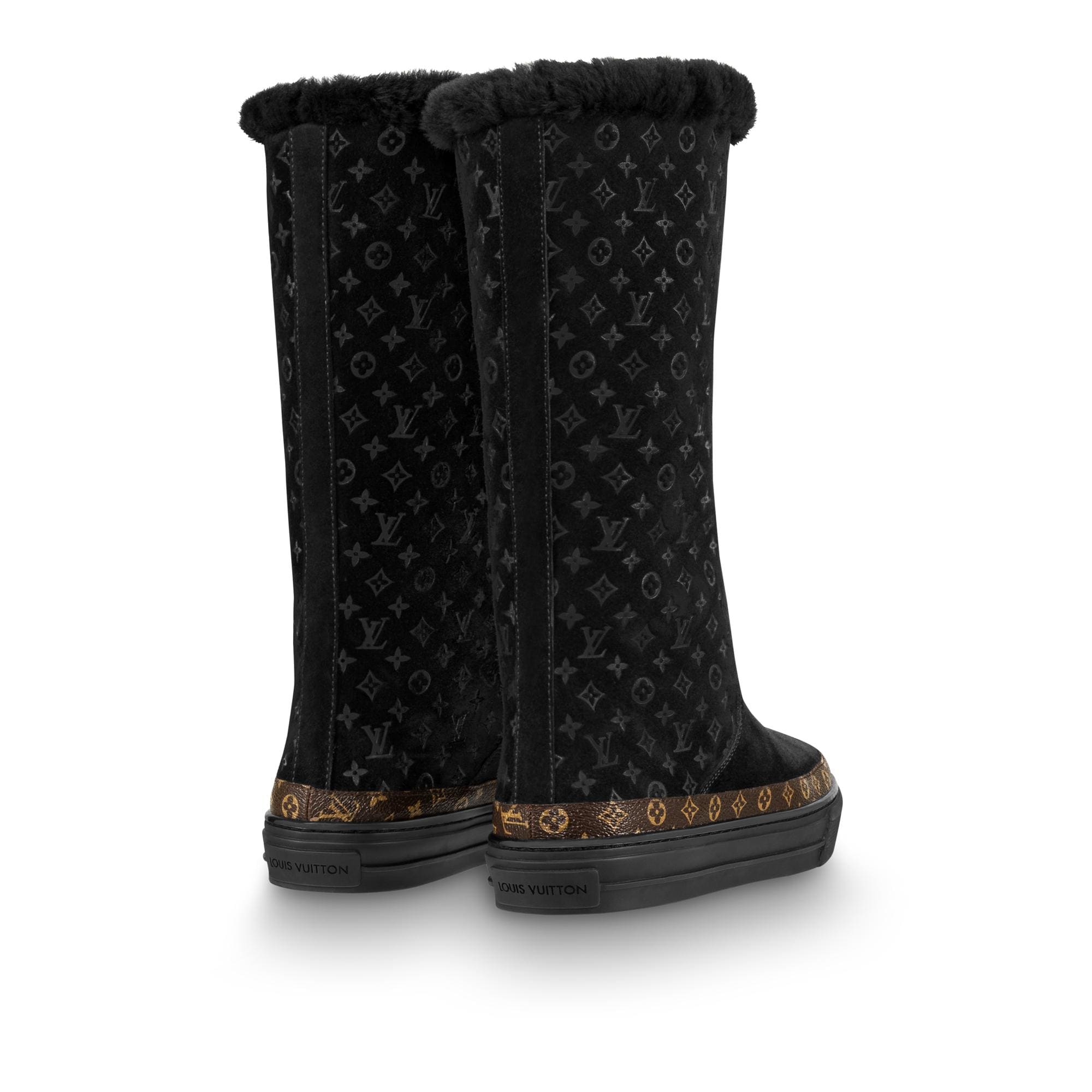 louis vuitton drops flat half boot