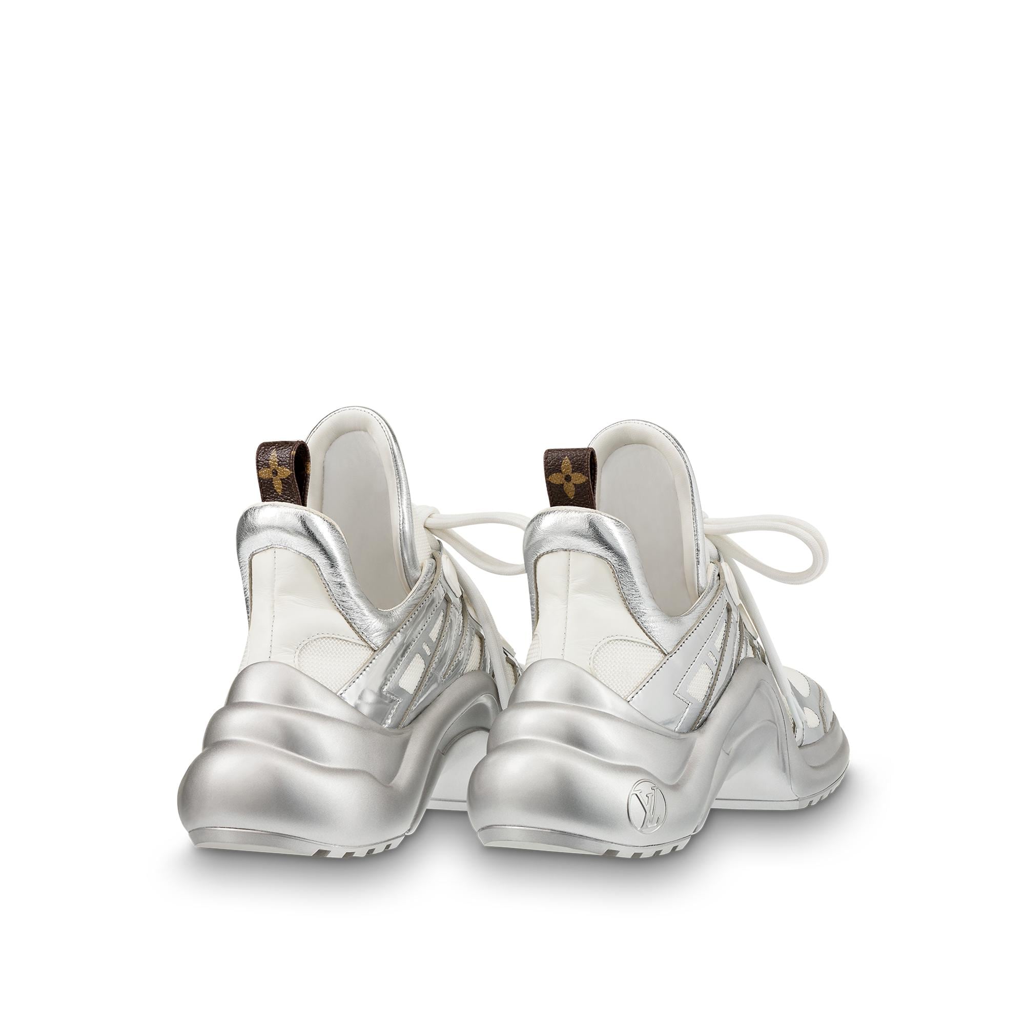 lv archlight sneaker silver