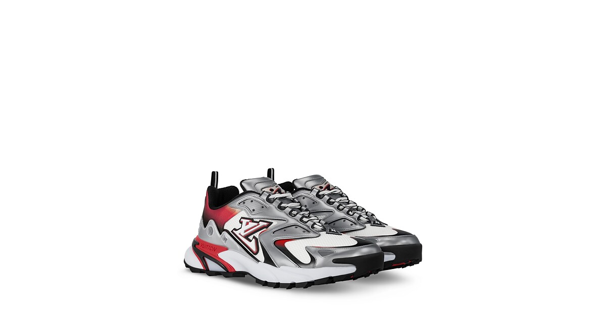 Louis Vuitton Silver Damier Runner Sneakers Louis Vuitton Runner Tatic Silver Men main image 2
