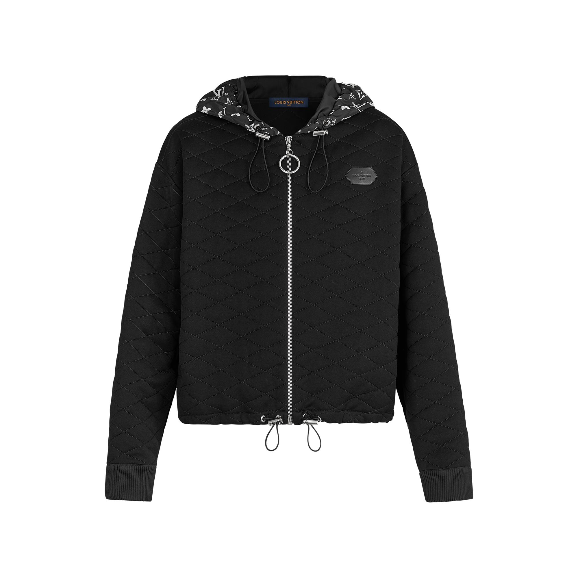 Quilted Zip-Up Hoodie - Ready to Wear 