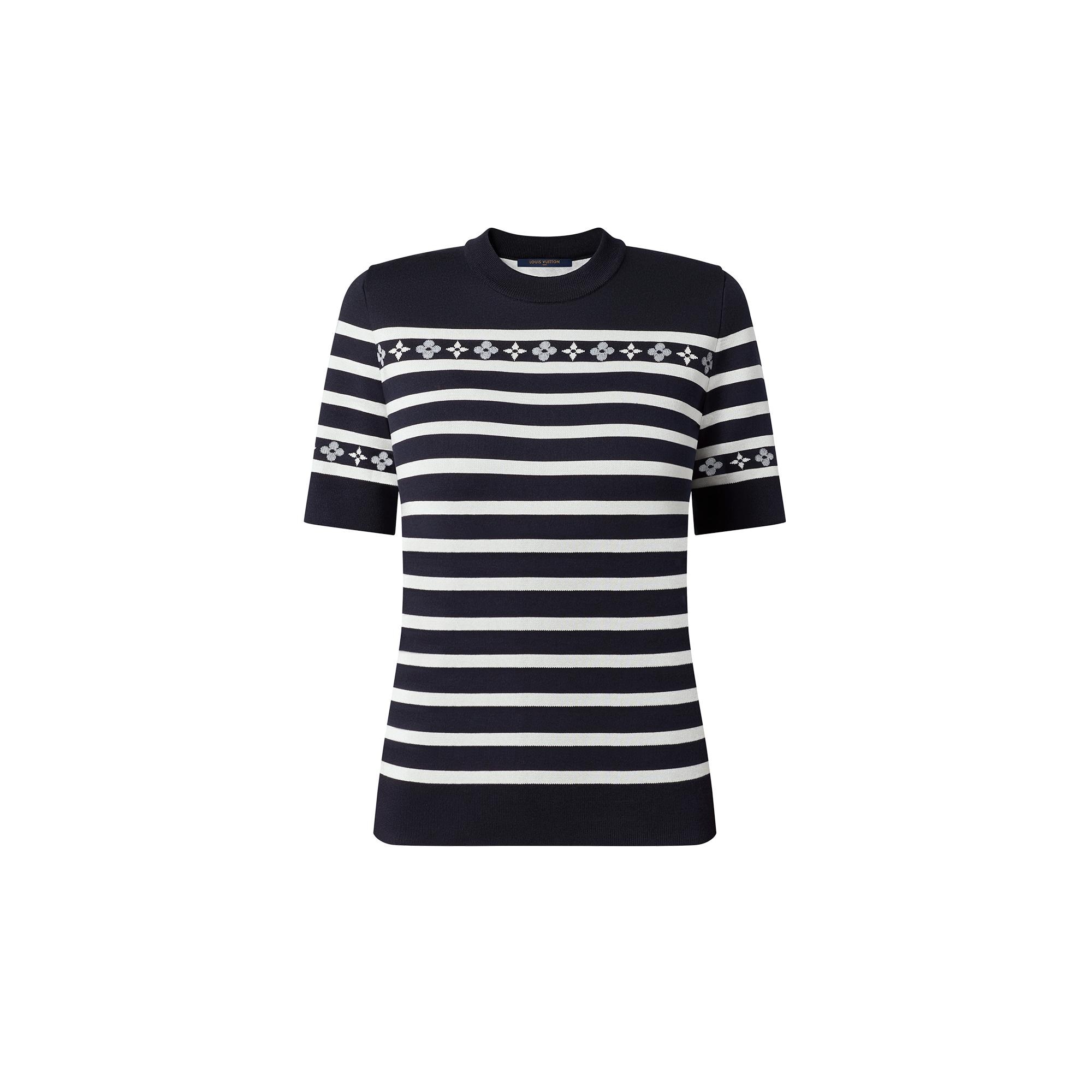Monogram Flower Marinière Knit Top 