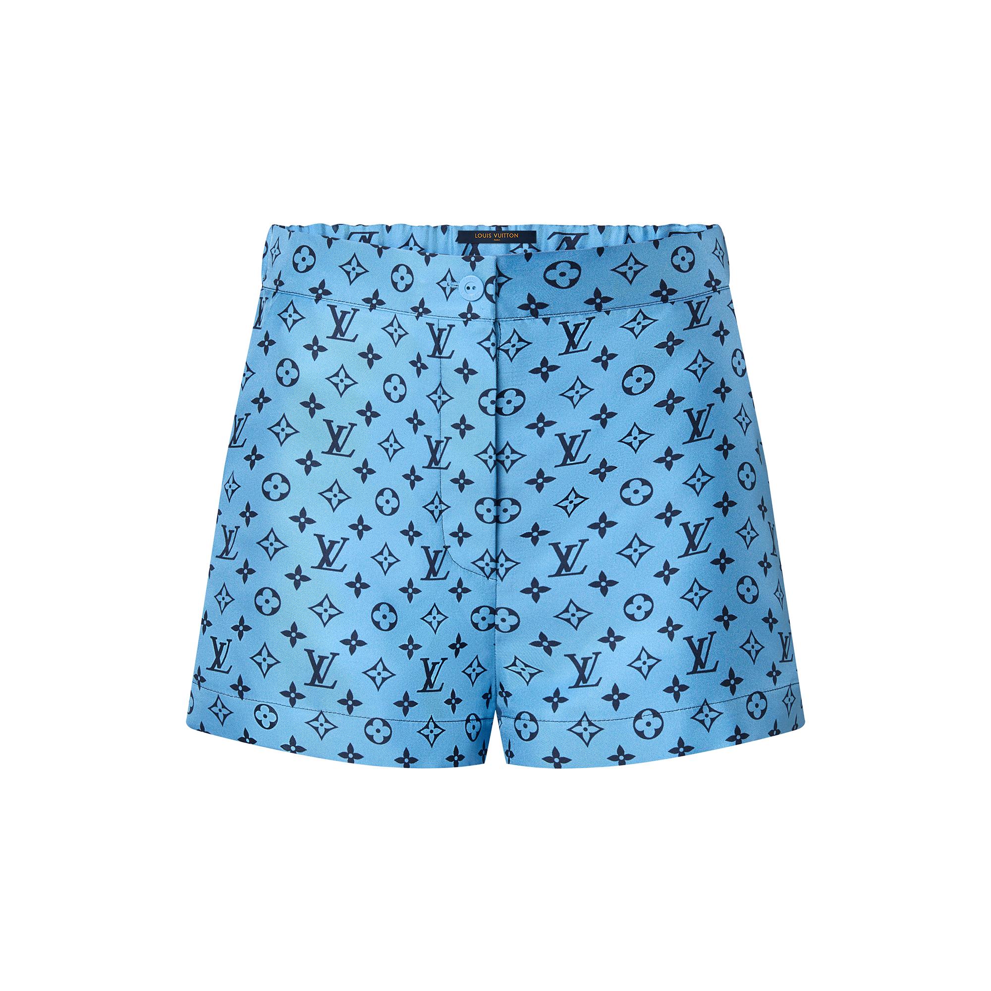 louis vuitton silk shorts