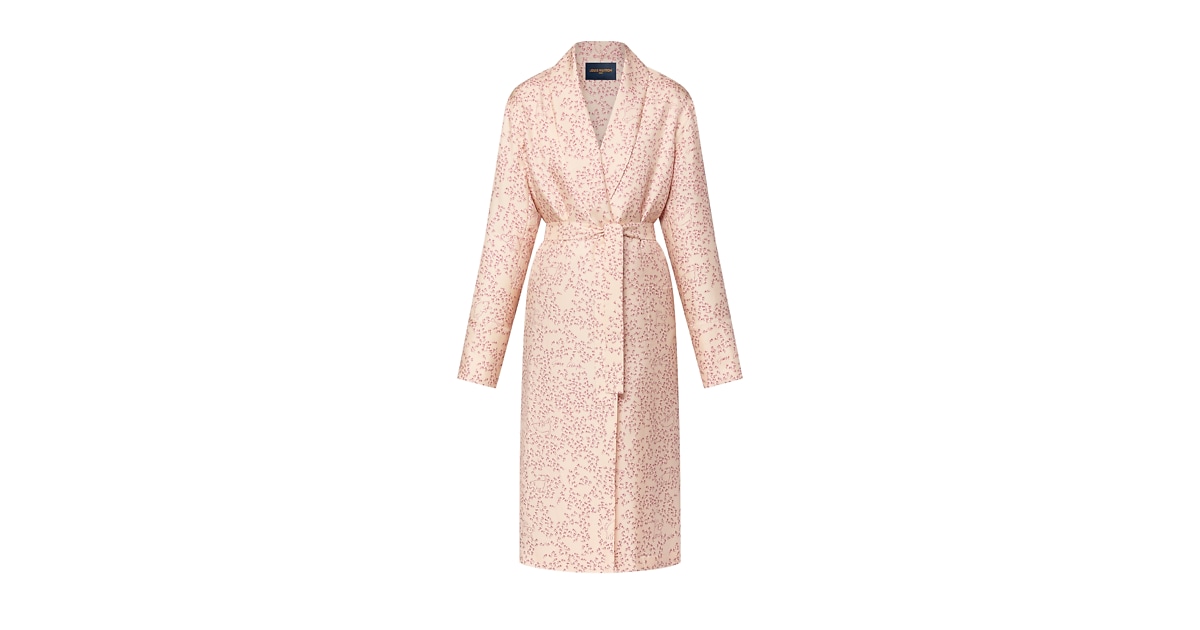 Lv Robe Pink Cat-and-Mouse Print Robe - Ready-to-Wear | LOUIS VUITTON