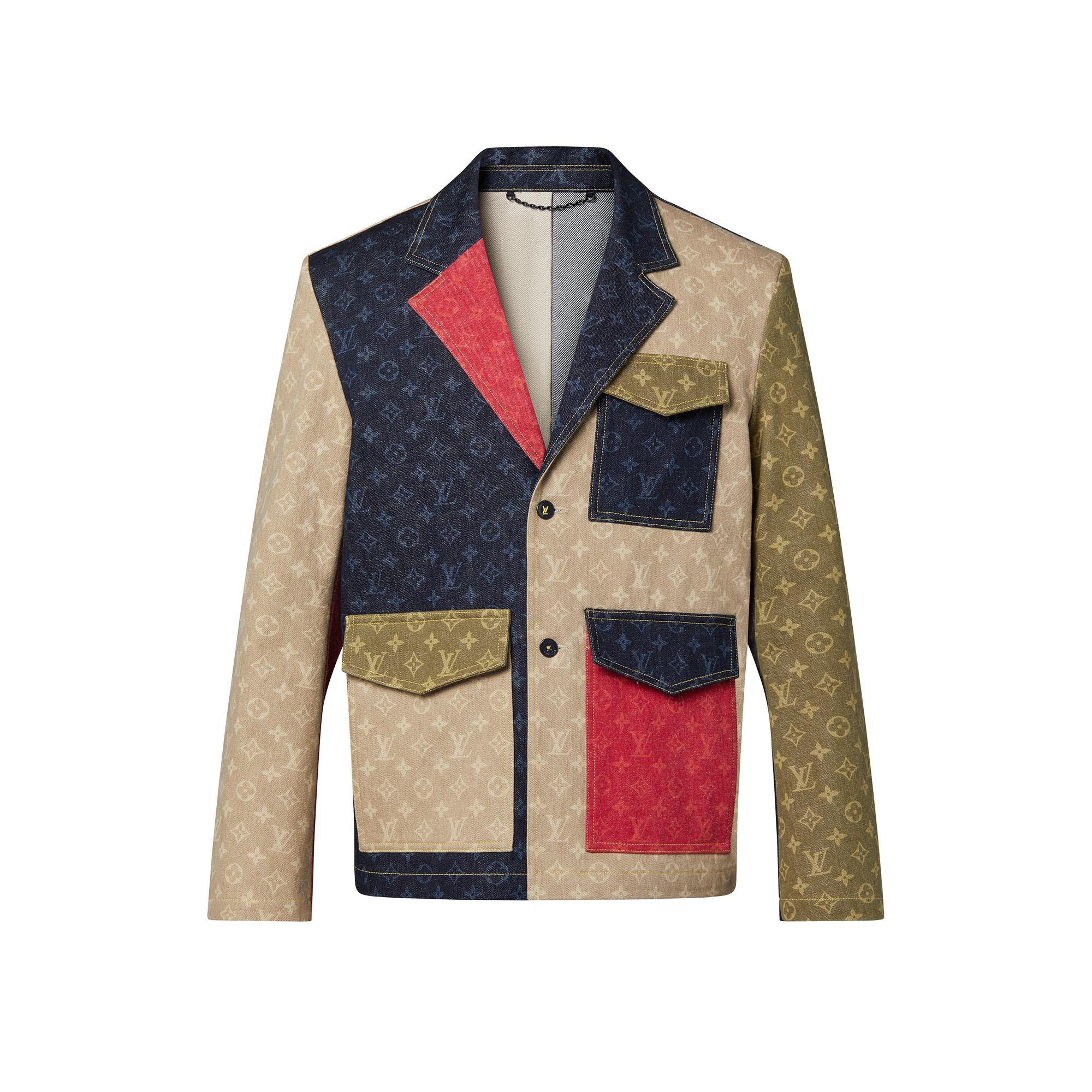 Monogram Colorblock Tailored Denim 