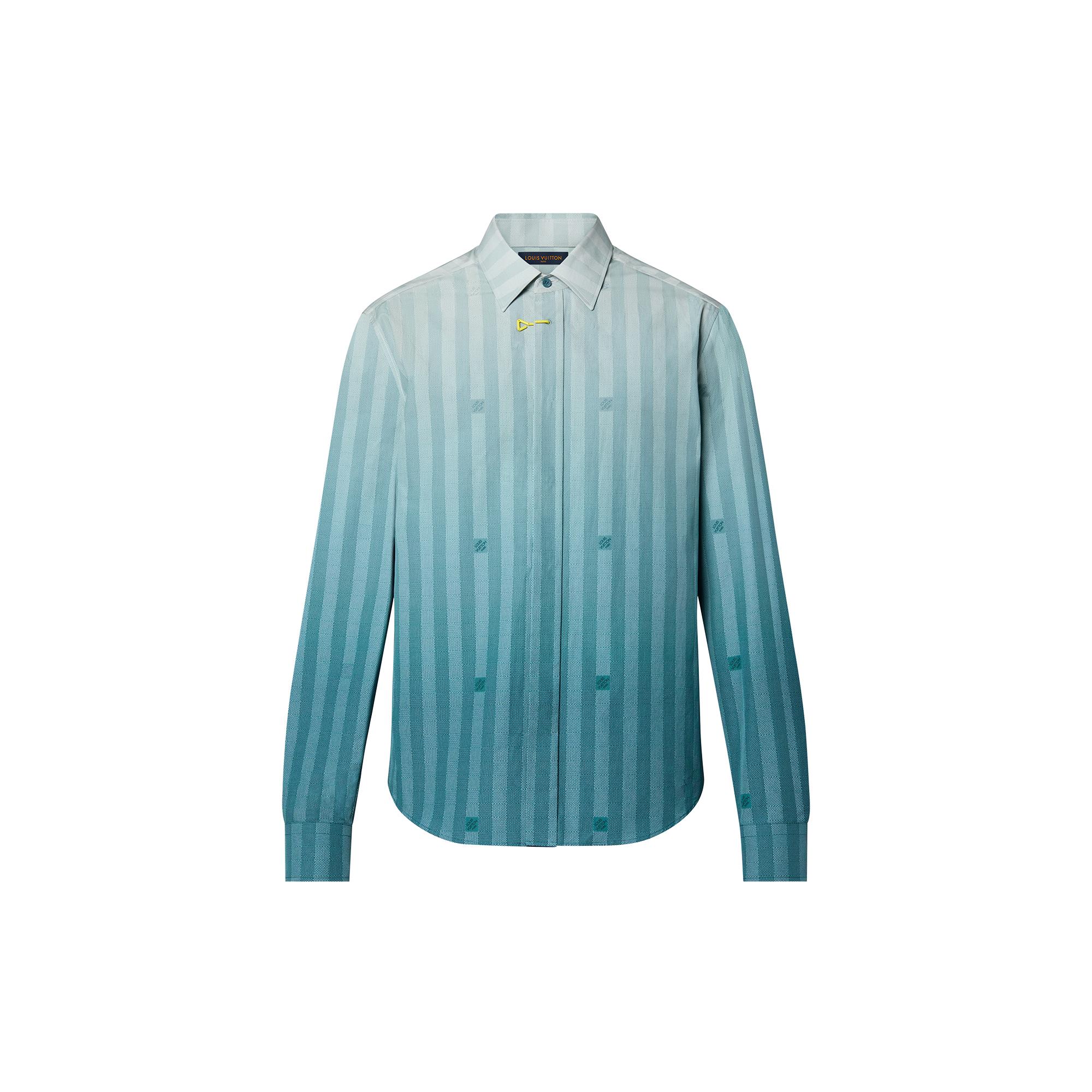 Damier Striped Long Sleeve Shirt 