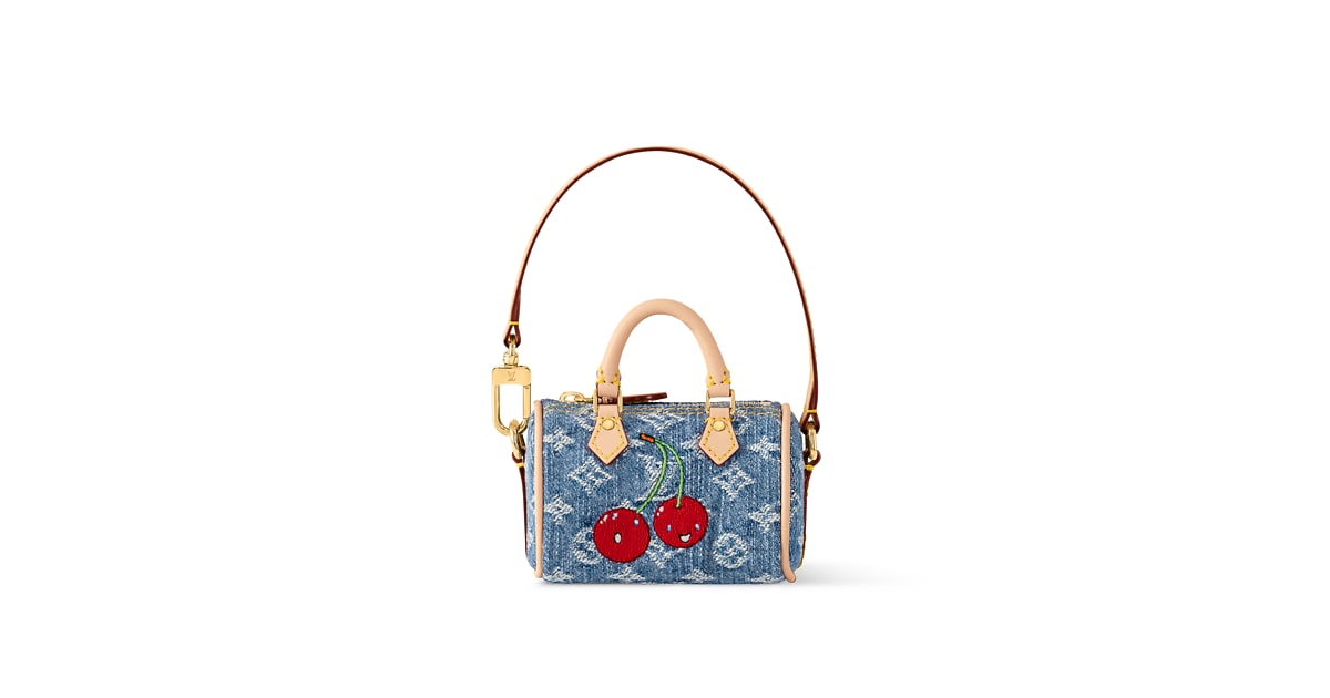 LV x TM Micro Speedy Denim Cerise Bag Charm S00 - Accessories 