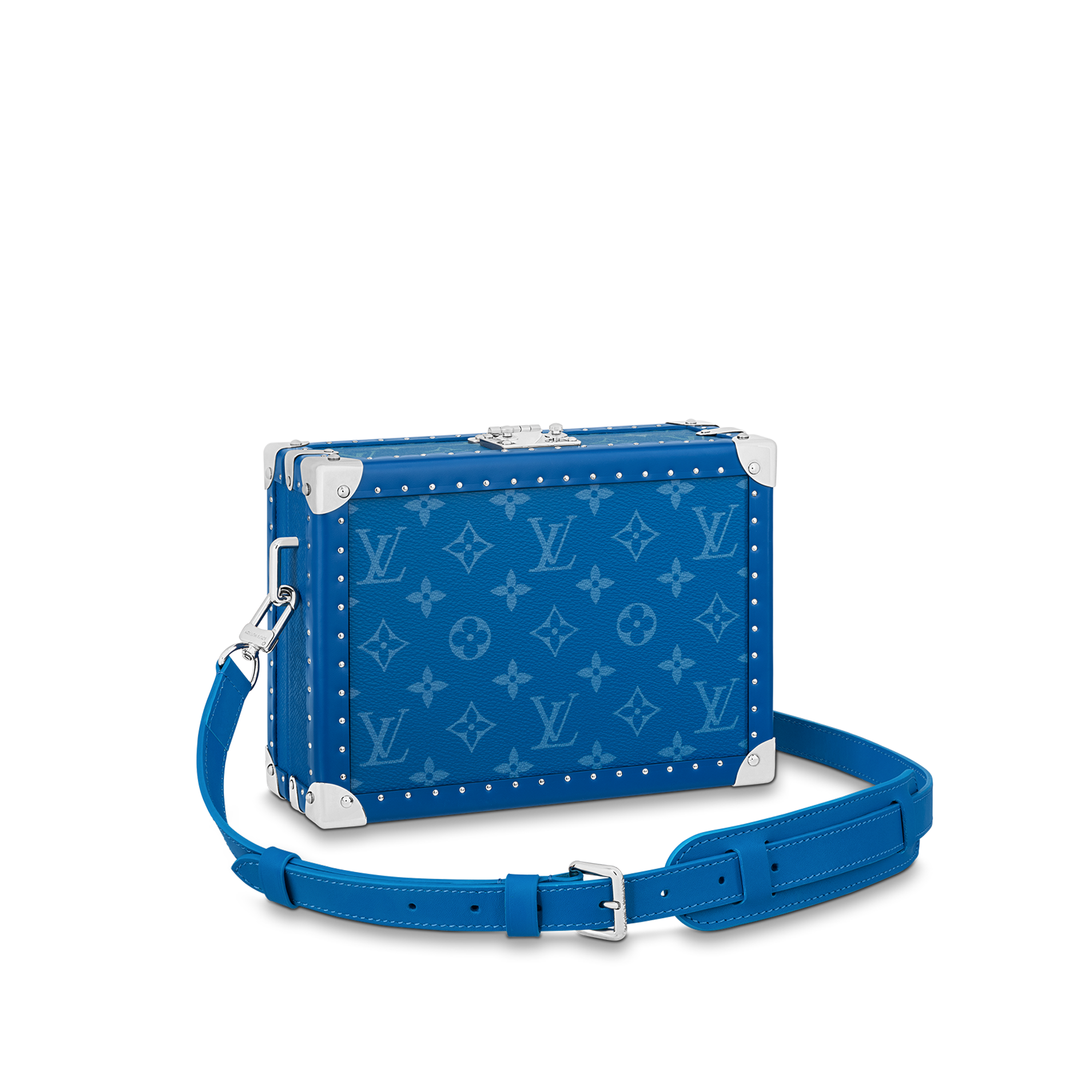 Louis Vuitton ブラスレLVチェーン（ブルー×ライトブルー）箱、袋付 