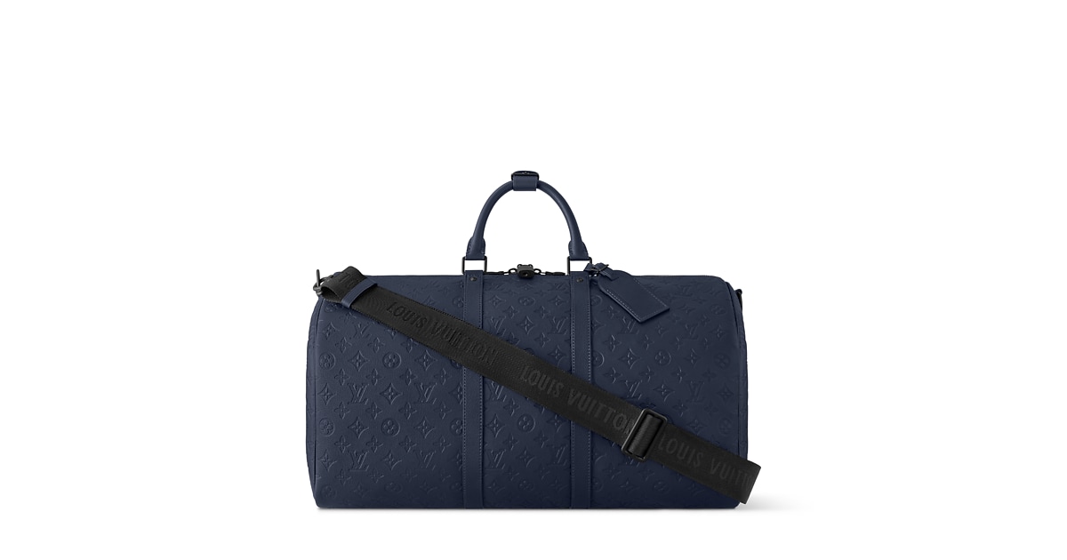 Keepall Bandoulière 50 Monogram Shadow - Men Bags | LOUIS VUITTON