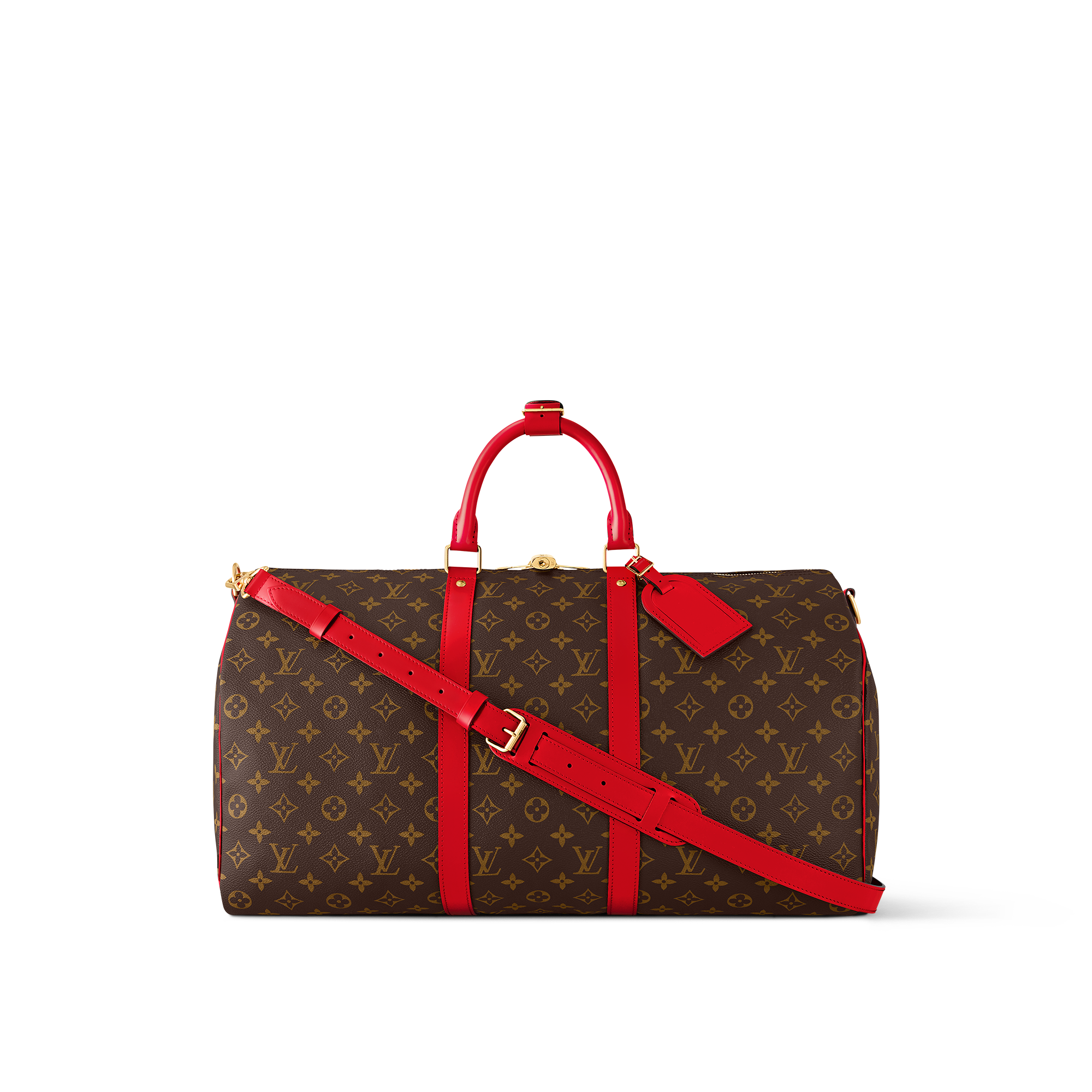 lv bag with red strap