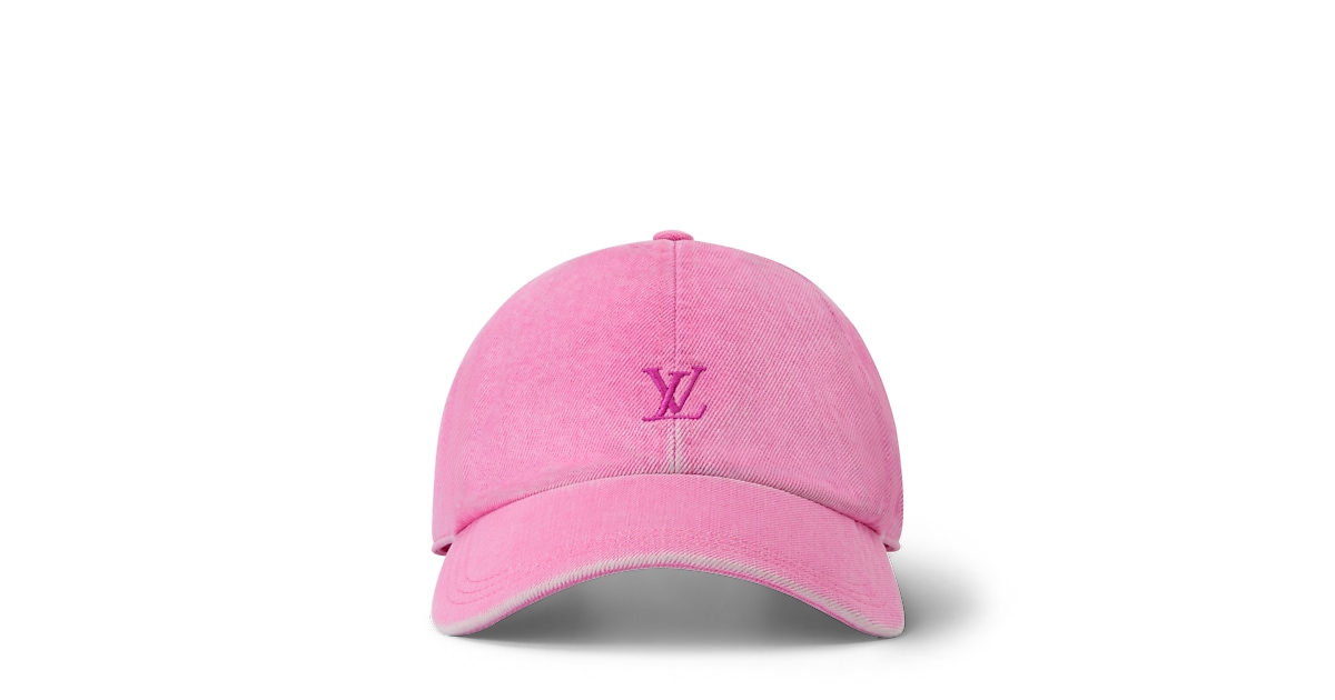 Supreme x Louis Vuitton Pink Logo Baseball Cap Supreme Sharpie Box Logo New Era Fitted Hat - Pink SS24  main image 4