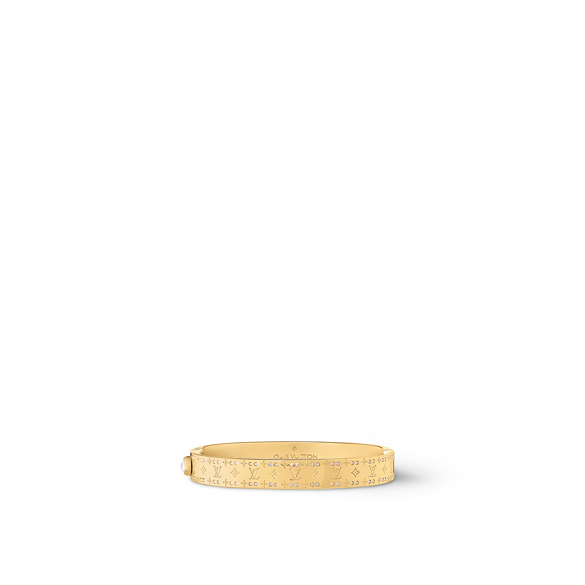 louis vuitton monogram gold bracelet