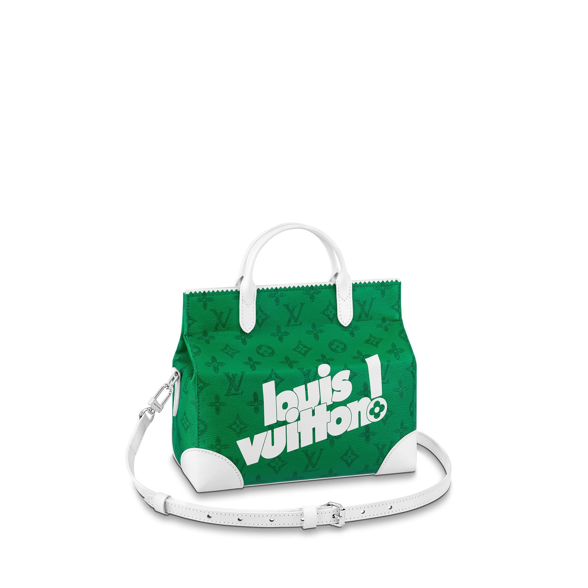 green louis vuitton tote