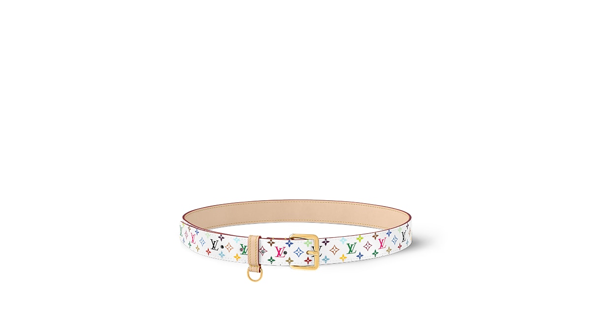 Louis Vuitton Multicolor Belt with Gold Buckle The Louis Vuitton belt of your dream has landed! Buy it for  main image 4