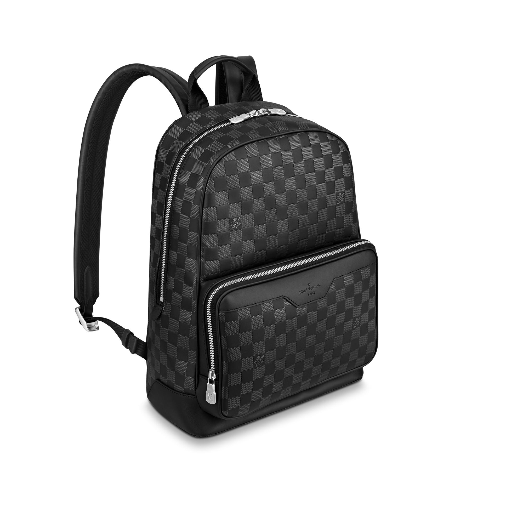 louis vuitton mens black backpack