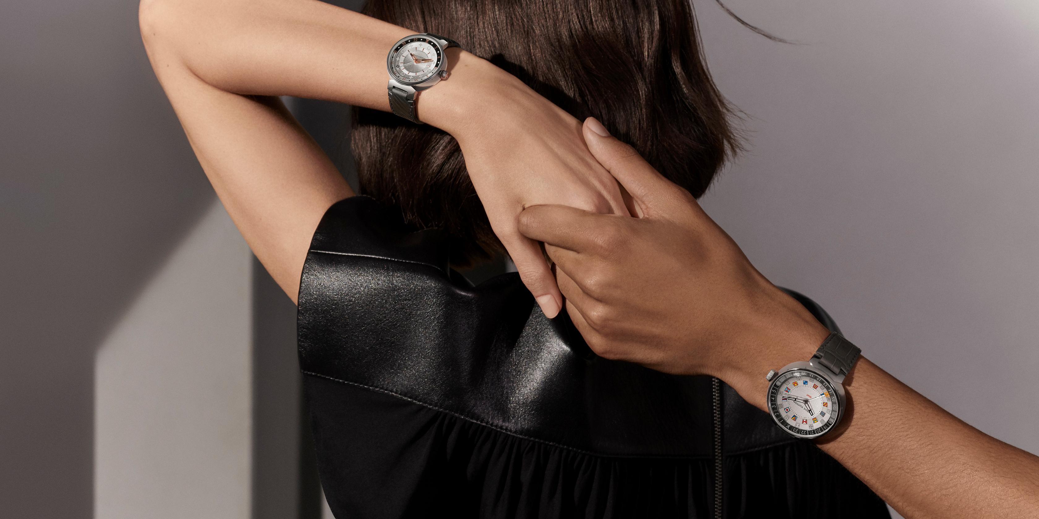 Tambour Moon Dual Time Louis Vuitton Paying tribute to the very first louis vuitton watches, the tambour moon collection is a contemporary, urban and elegant reinterpretation of a watch icon. tambour moon dual time louis vuitton