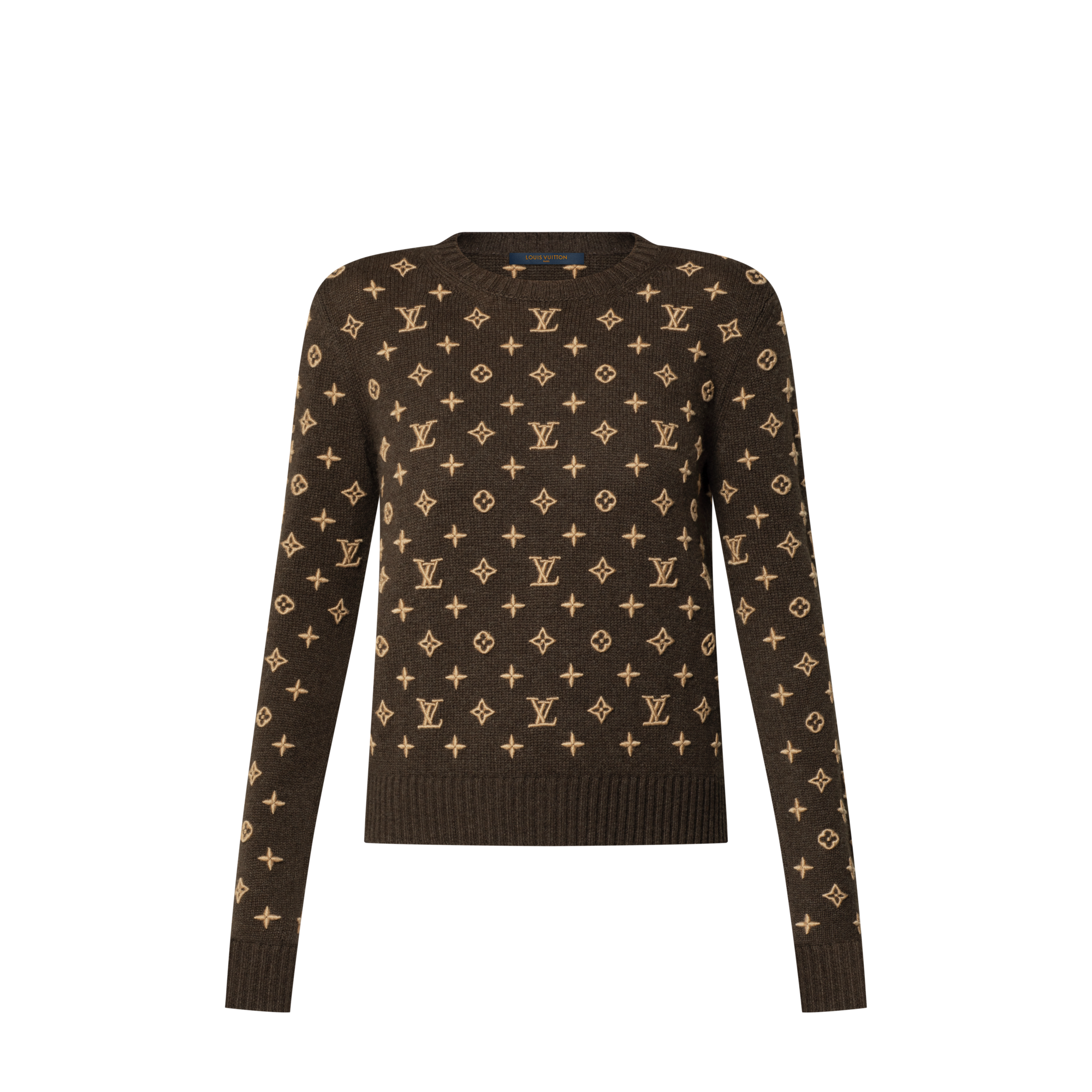 3D Monogram Knit Pullover  in Women