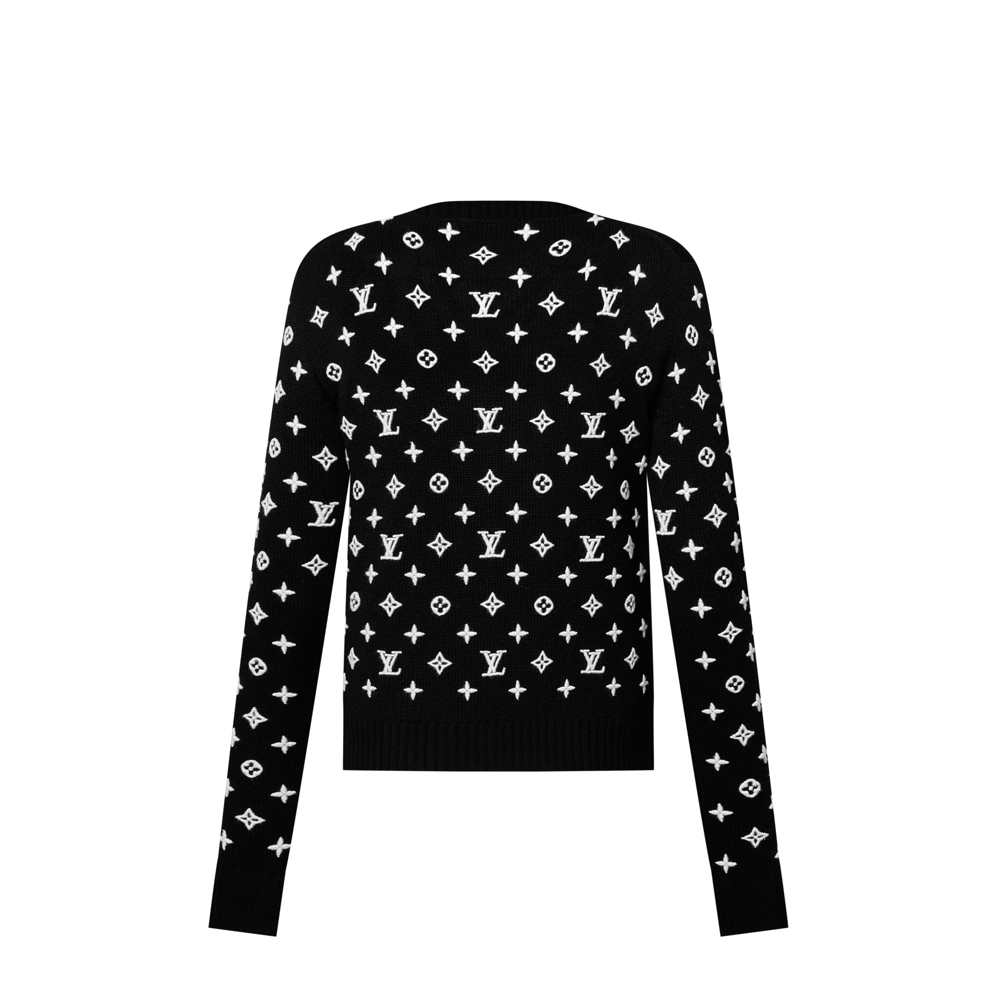 3D Monogram Knit Pullover  in Women