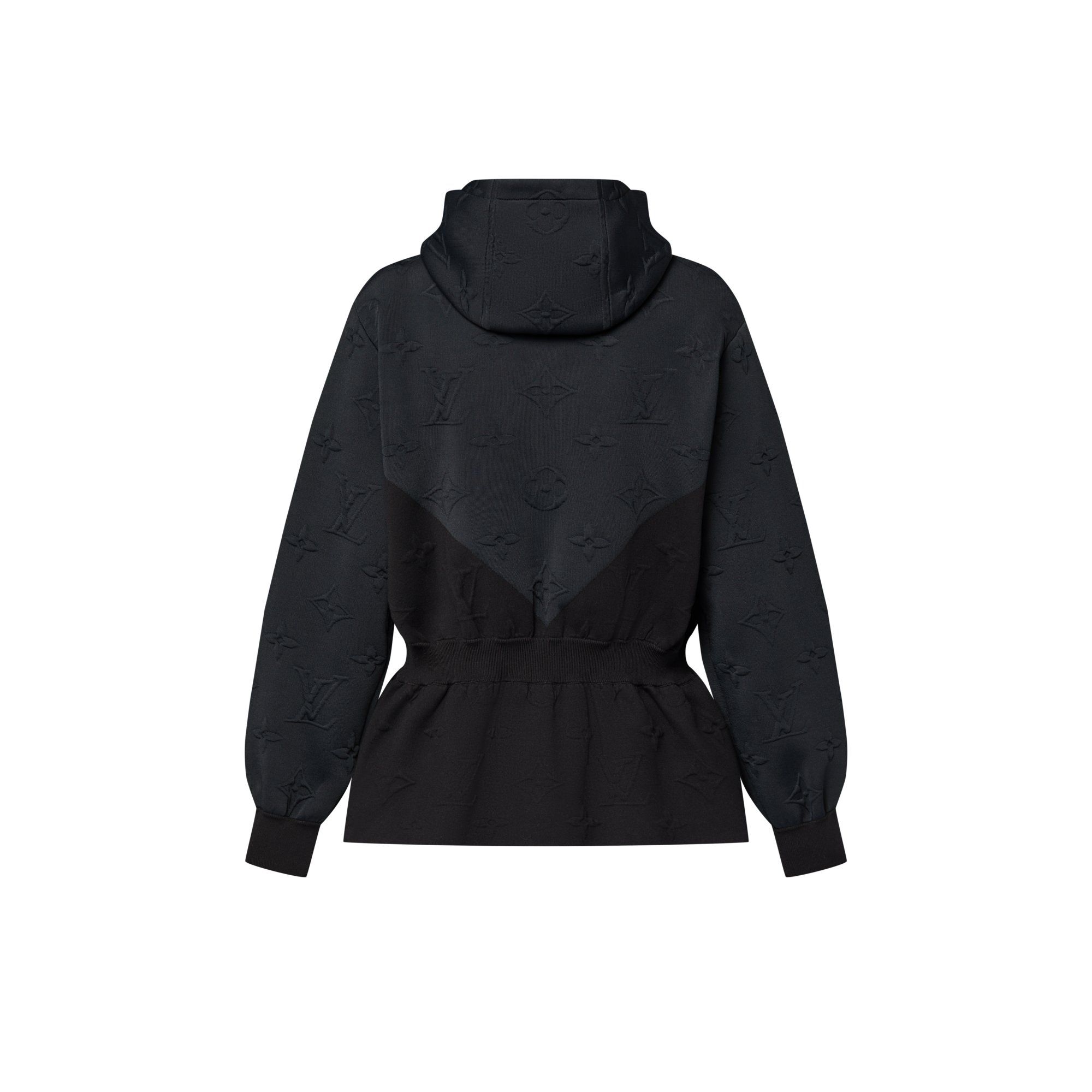 3D Monogram Peplum Hoodie  in Women