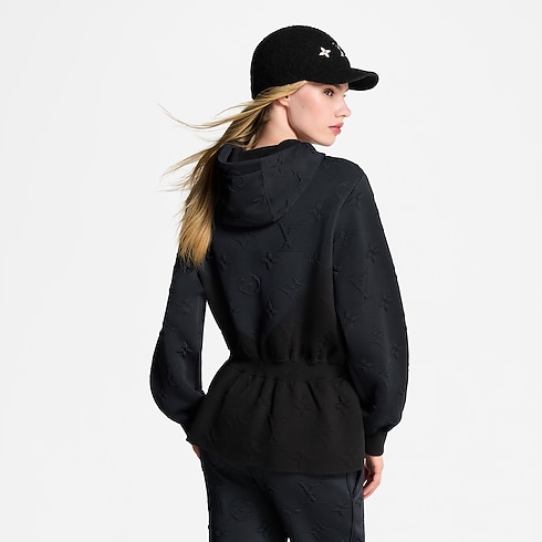 3D Monogram Peplum Hoodie in Women's Ready to Wear Knitwear collections by Louis Vuitton (Product zoom)