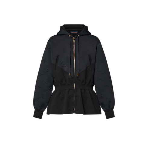 3D Monogram Peplum Hoodie in Women's Ready to Wear Knitwear collections by Louis Vuitton (Product zoom)