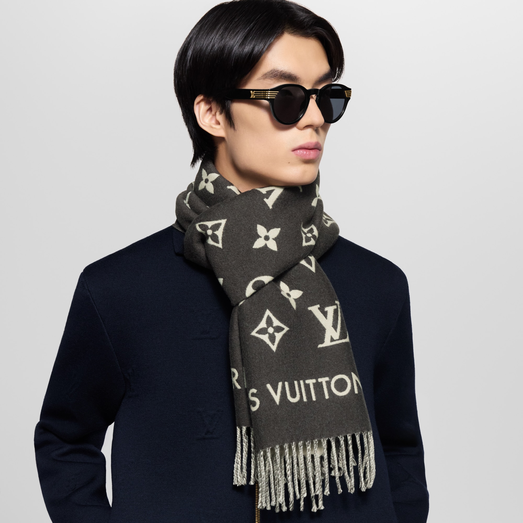 All About Monogram Scarf S00 in Men