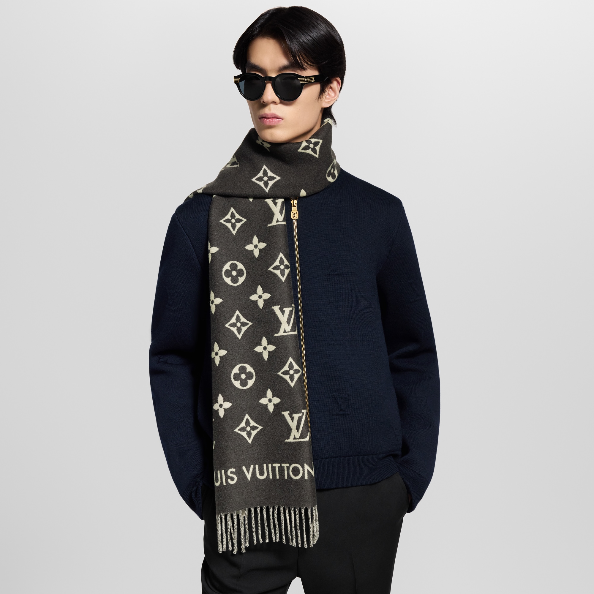 All About Monogram Scarf S00 in Men