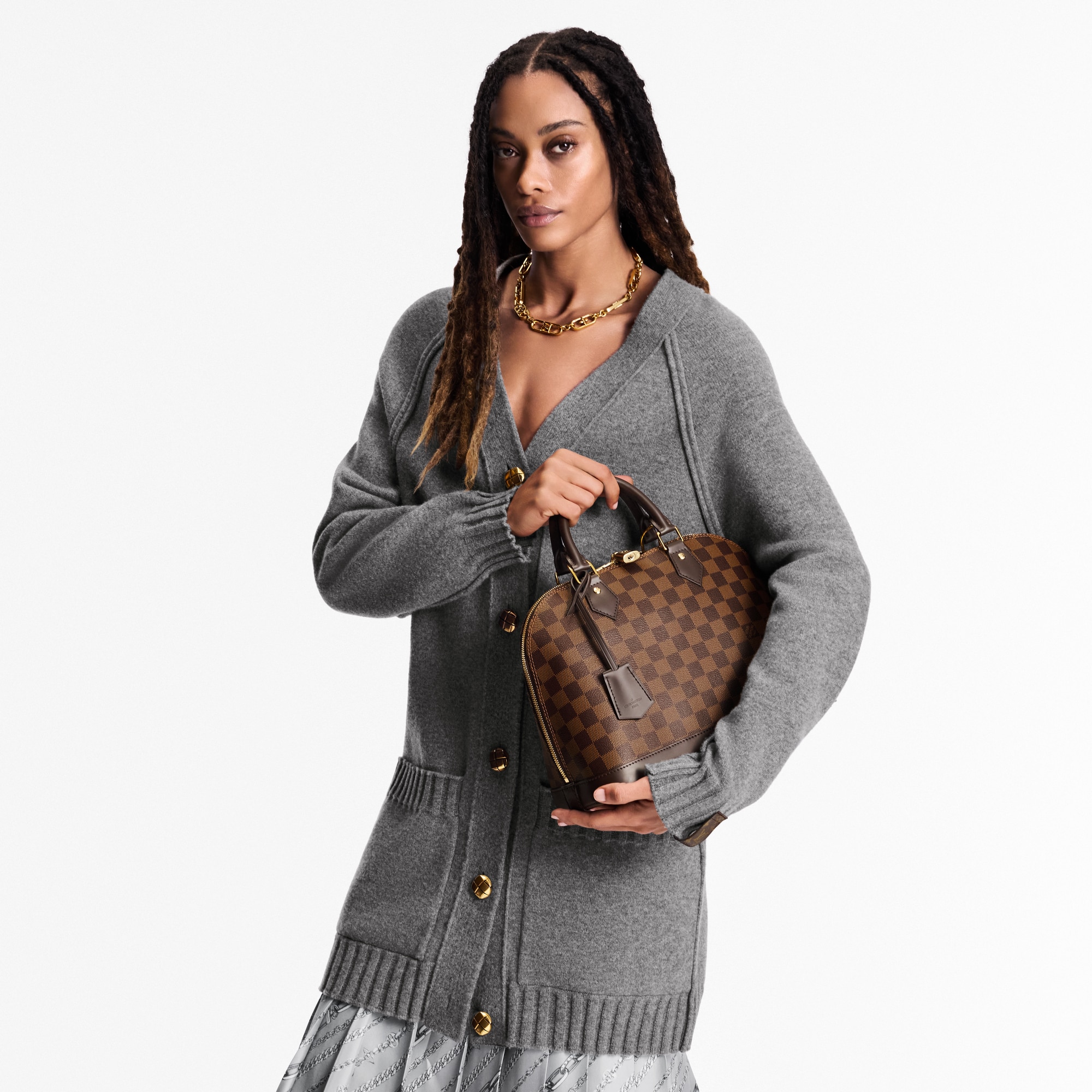 Alma PM Damier Ebene Canvas in Women