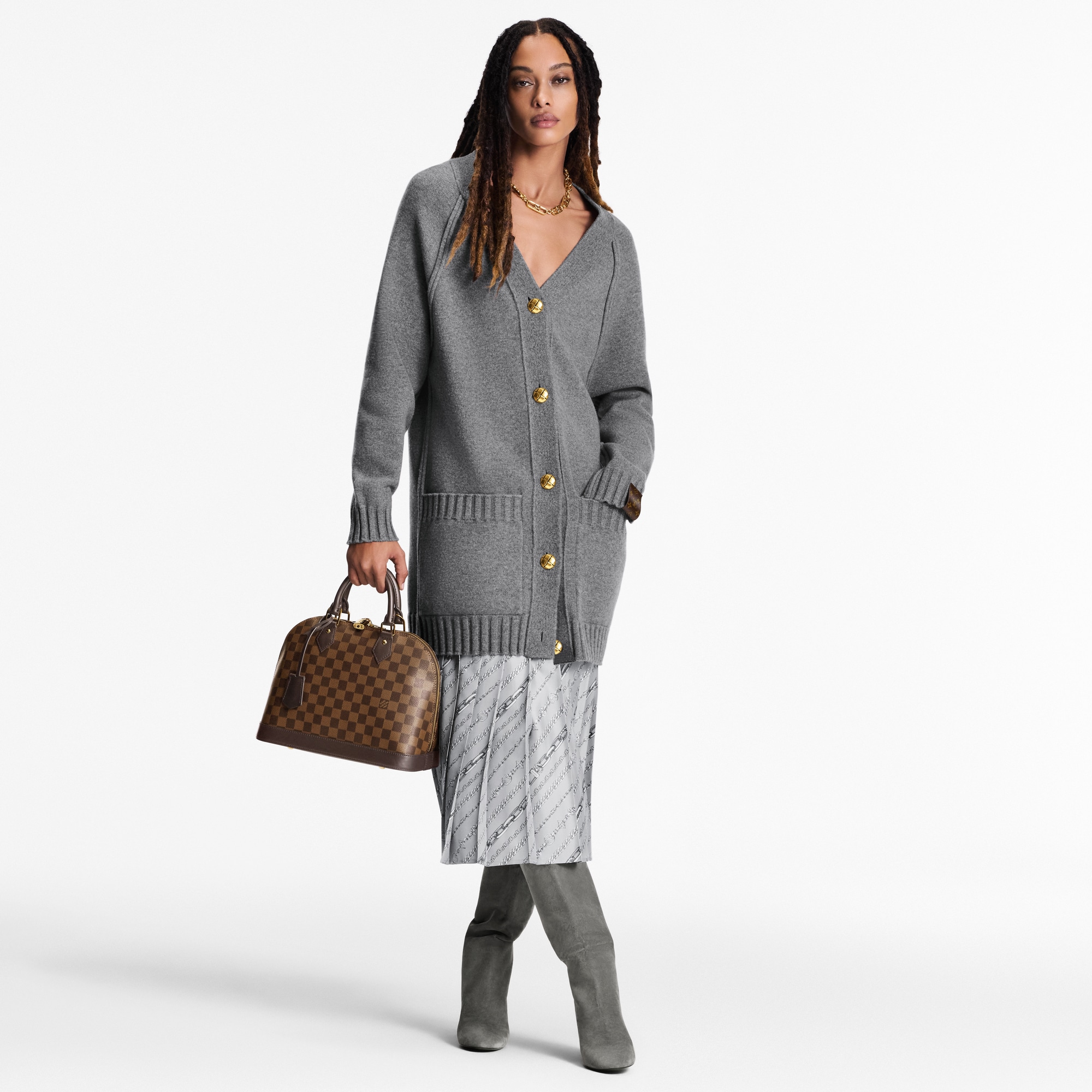 Alma PM Damier Ebene Canvas in Women