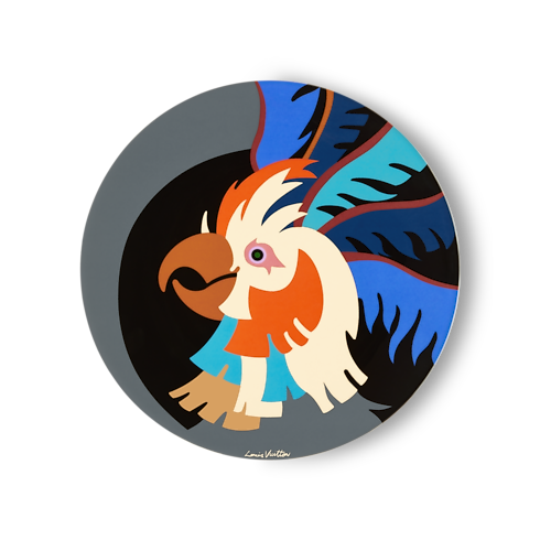 Animali Fantastici Parrot Dinner Plate in Trunks, Travel and Home's Home and Art of Dining Art of Dining collections by Louis Vuitton (Product zoom)