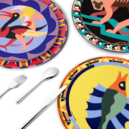Animali Fantastici Set Of 6 Dinner Plates in Trunks, Travel and Home's Home and Art of Dining Art of Dining collections by Louis Vuitton (Product zoom)