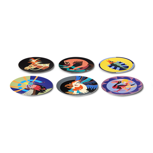 Animali Fantastici Set Of 6 Dinner Plates in Trunks, Travel and Home's Home and Art of Dining Art of Dining collections by Louis Vuitton (Product zoom)