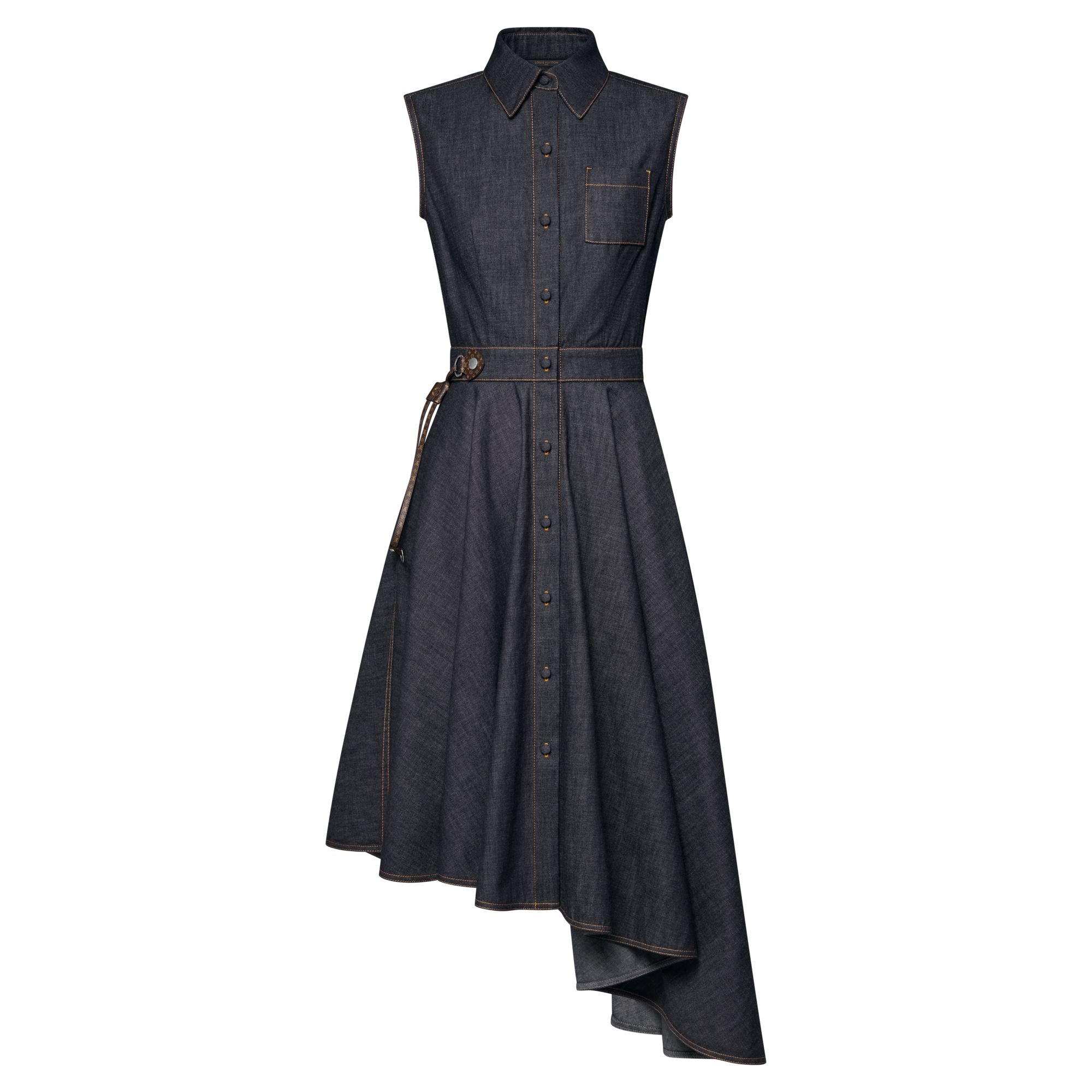 Asymmetrical Denim Shirt Dress - Ready-to-Wear | LOUIS VUITTON Asymmetrical Denim Shirt Dress - Ready-to-Wear | LOUIS VUITTON