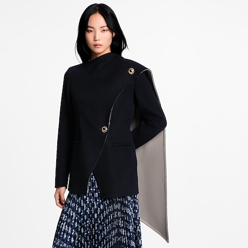 Asymmetrical Scarf Jacket in Women's Ready to Wear Coats and Jackets collections by Louis Vuitton (Product zoom)
