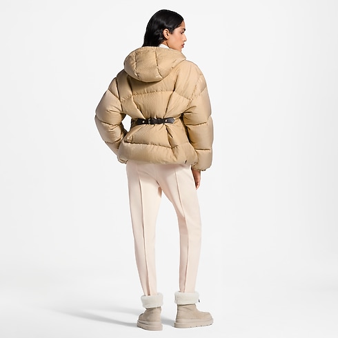Belt Detail Nanogram Puffer Jacket ambiance view