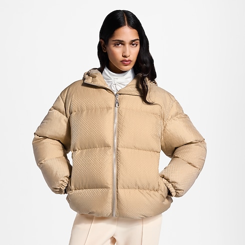 Belt Detail Nanogram Puffer Jacket cropped view