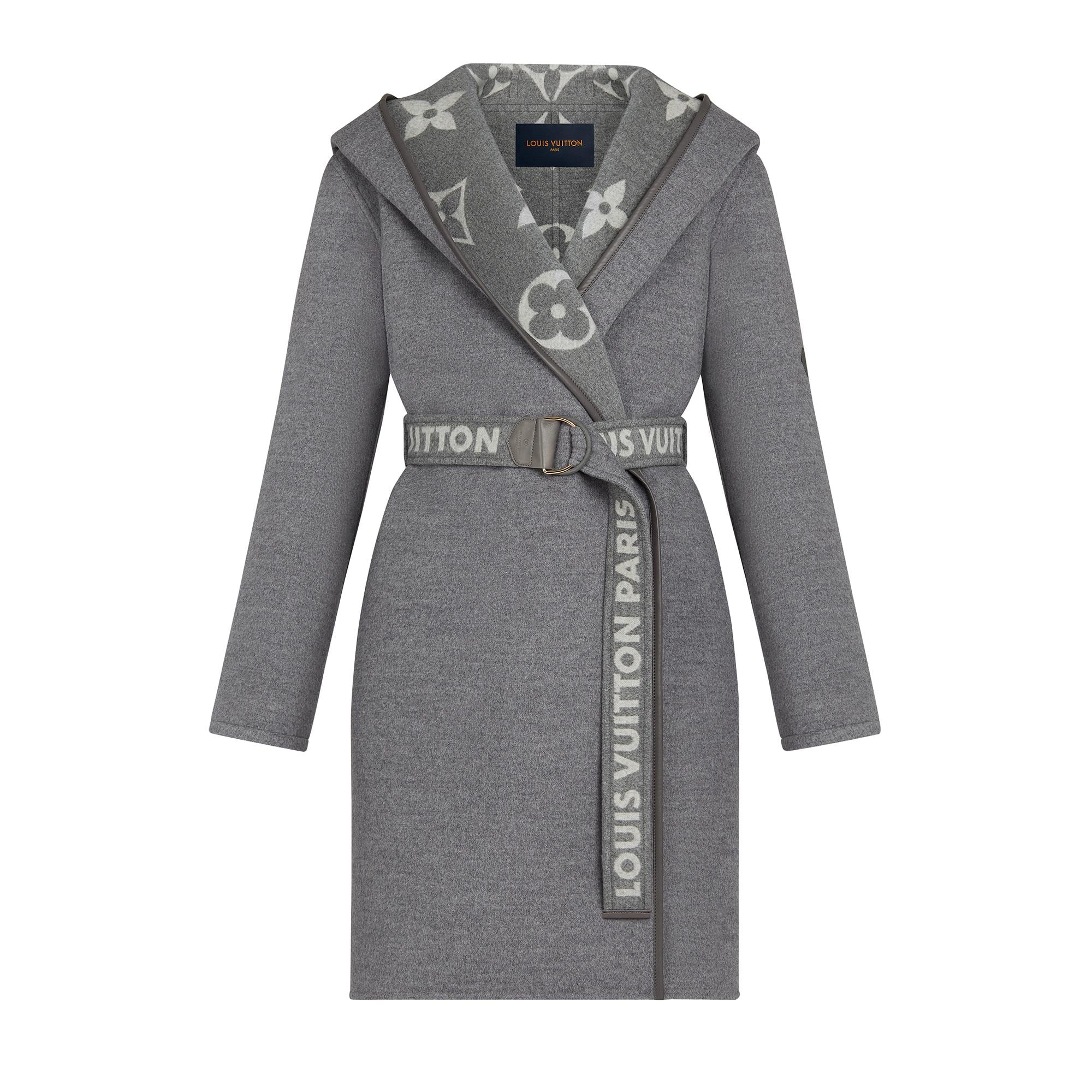 louis vuitton double face monogram coat