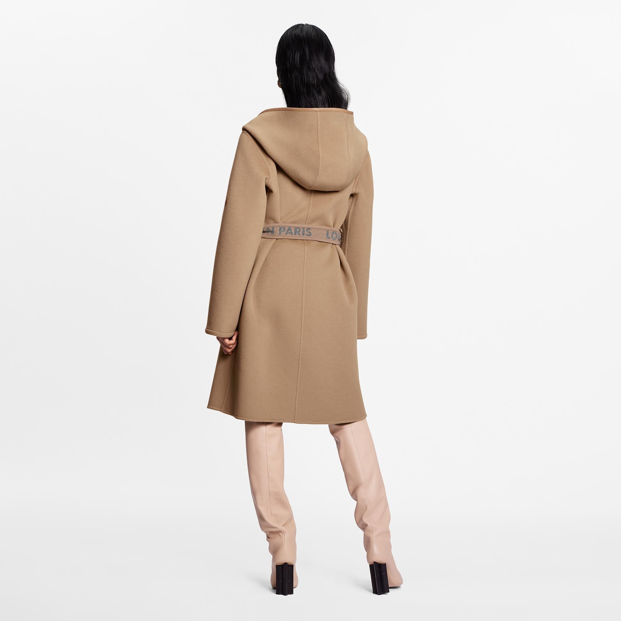 venus hooded wrap coat
