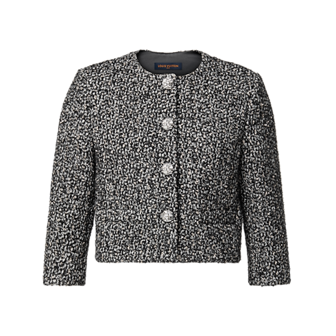 Bijoux Button Glitter Tweed Jacket in Women's Ready-to-Wear Coats and Jackets collections by Louis Vuitton (Product zoom)