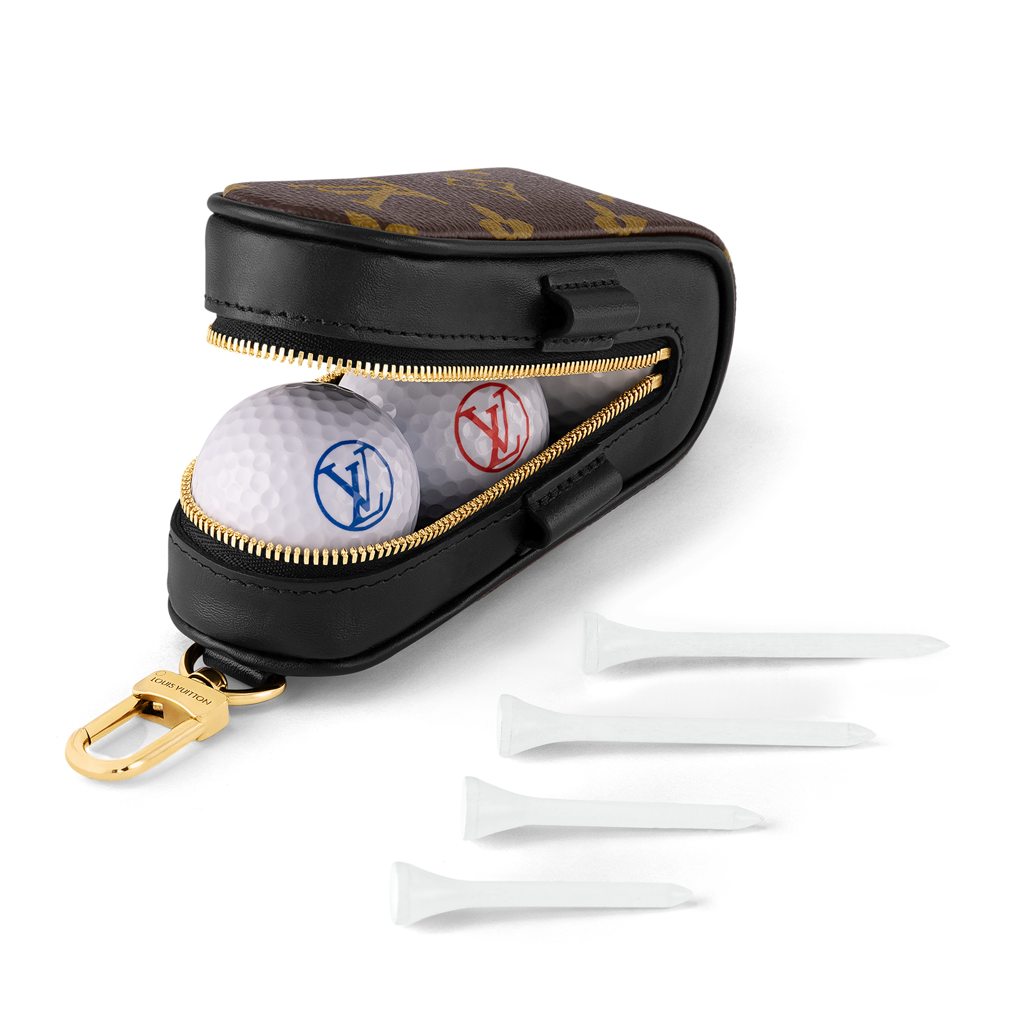 Black Monogram Andrews Golf Kit Monogram Canvas in Trunks, Travel and Home