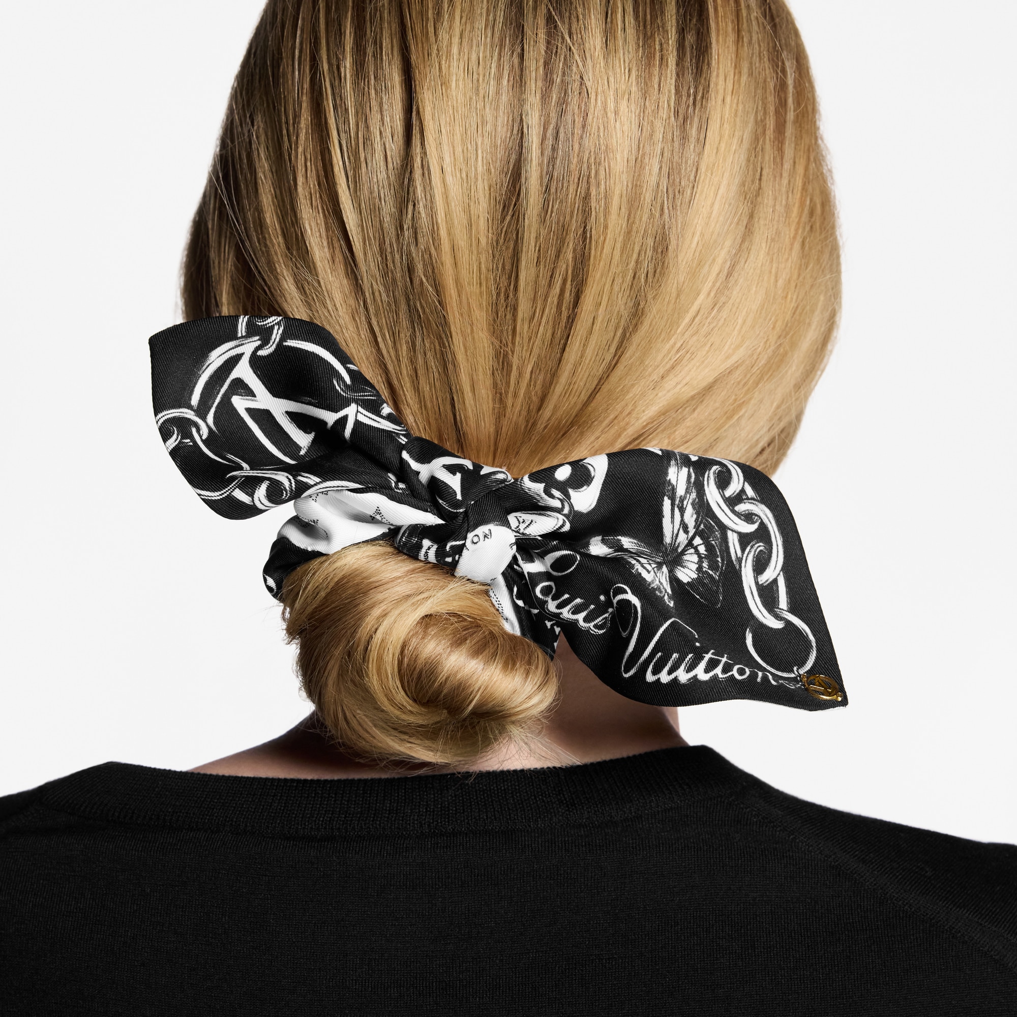 Blooming Monogram Scrunchy S00 in Women