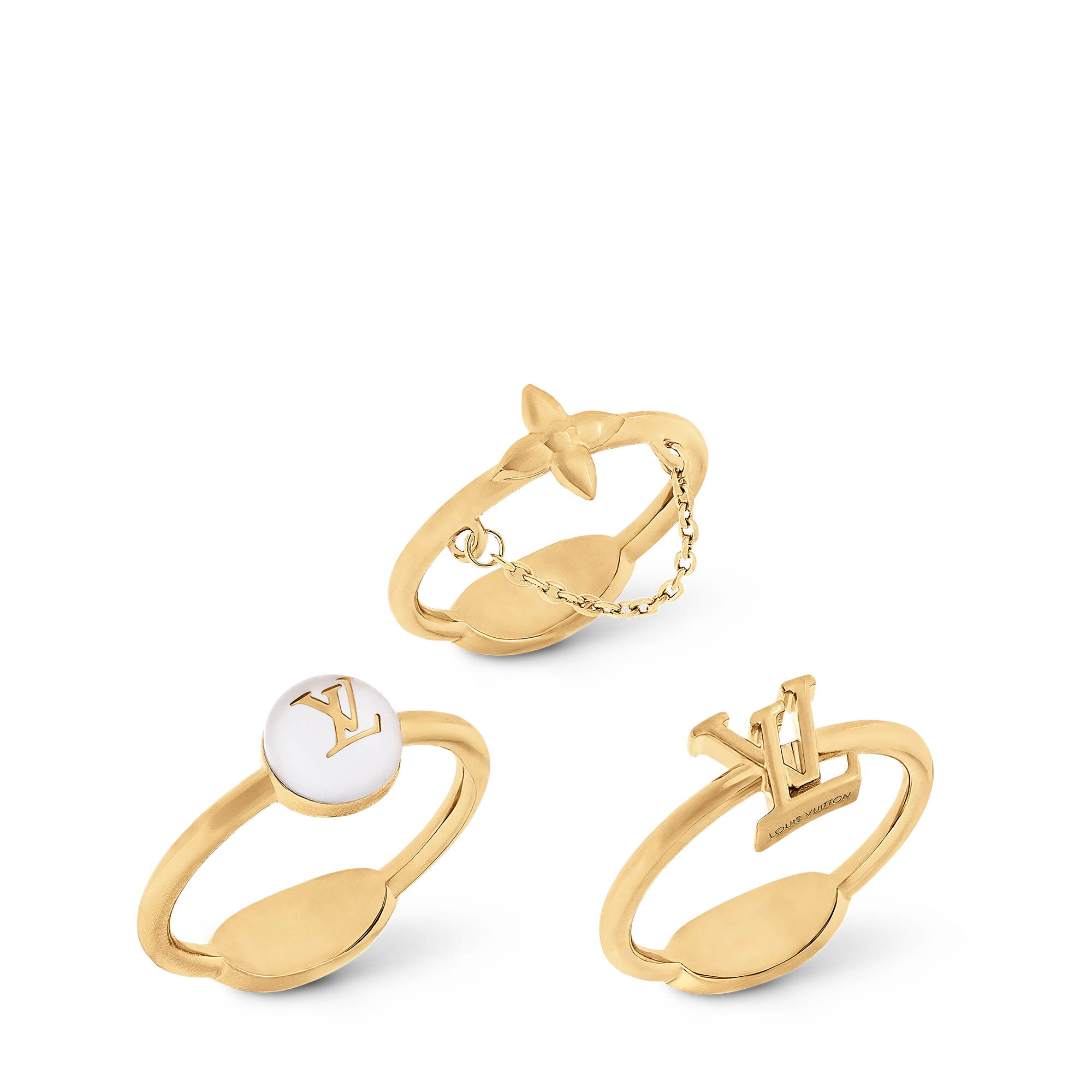 Blooming Pearls Ring Set S00 in Women