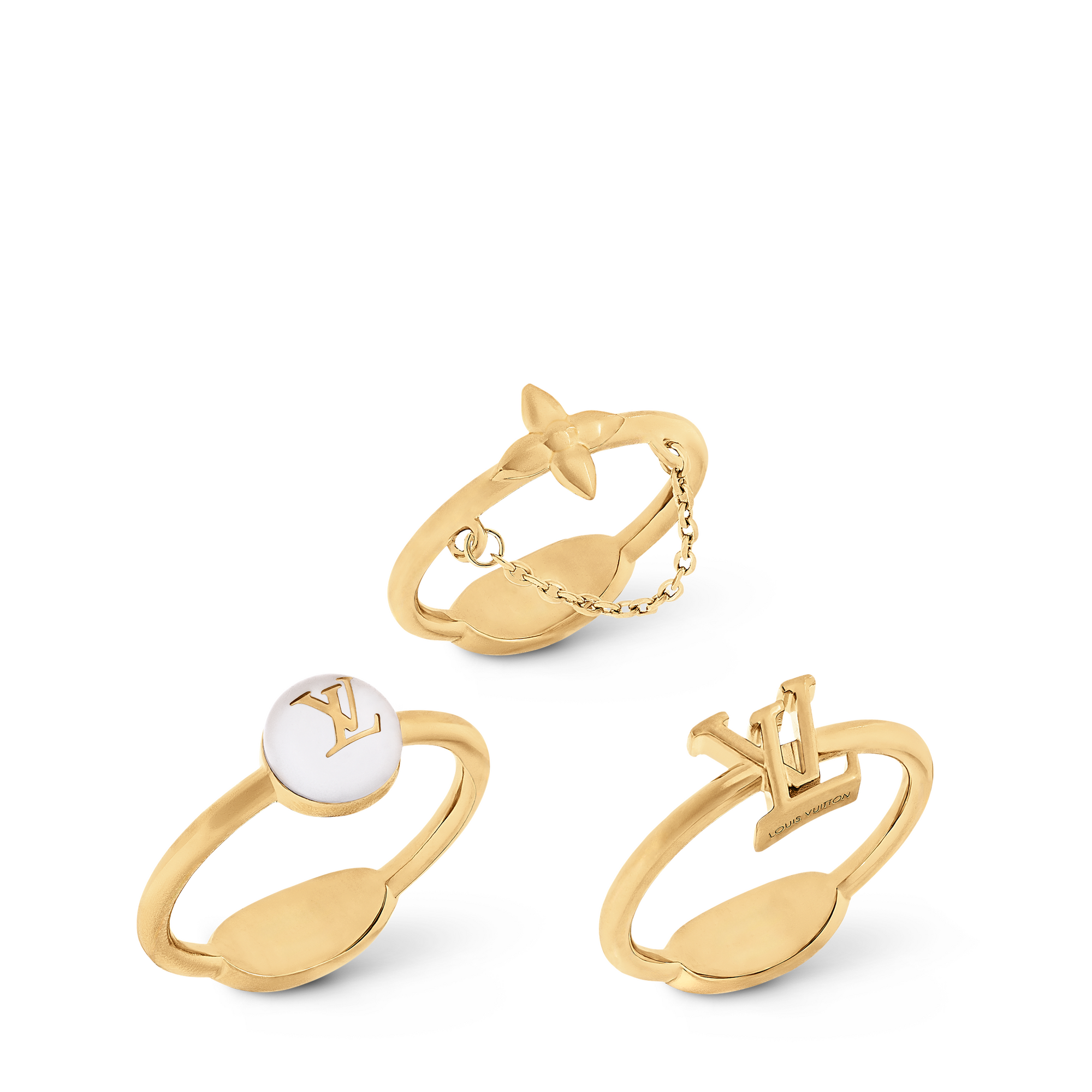 Blooming Pearls Ring Set S00 in Women