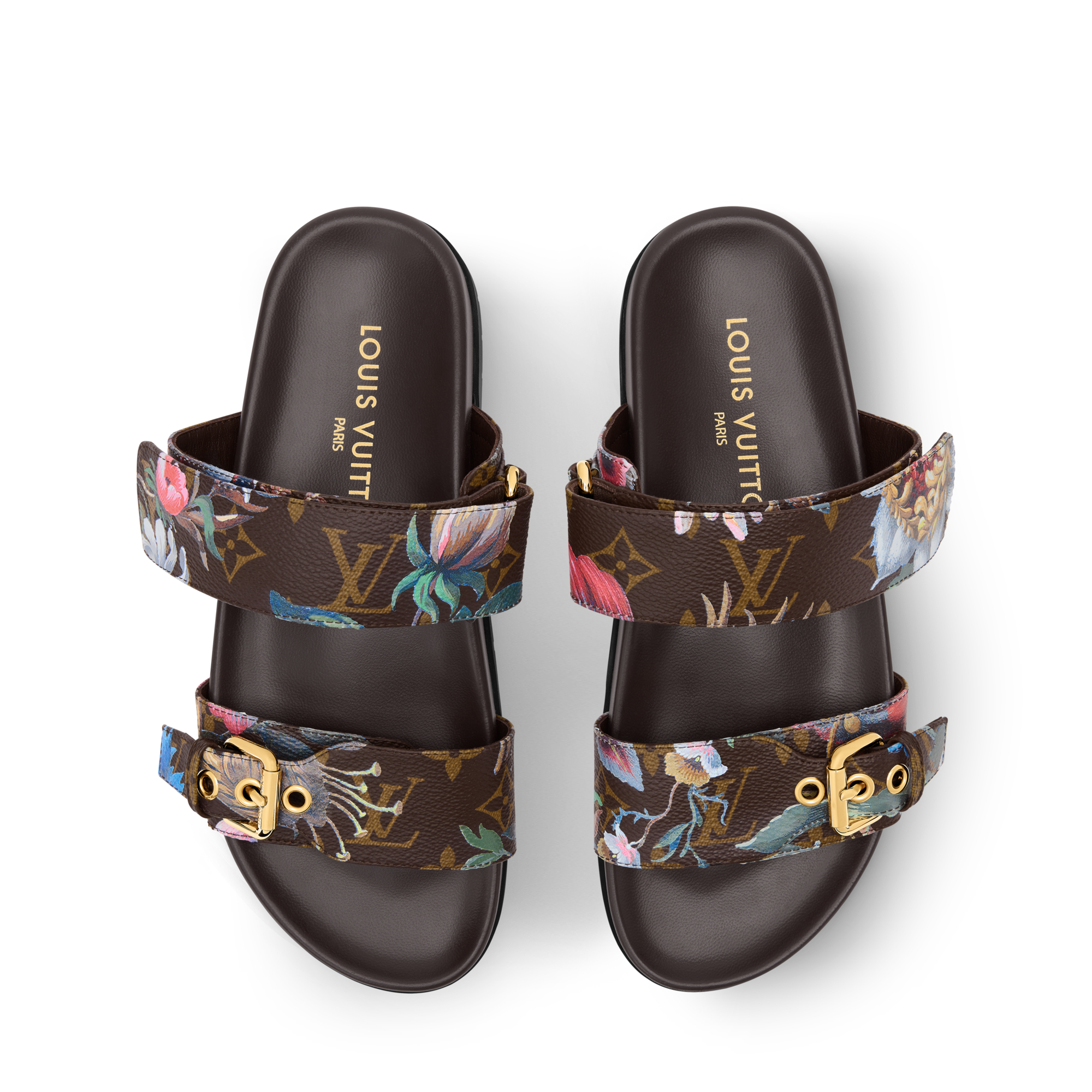 LV slides blue and red size 9 Louis Vuitton Slide Sandals for Women for sale | eBay main image 2