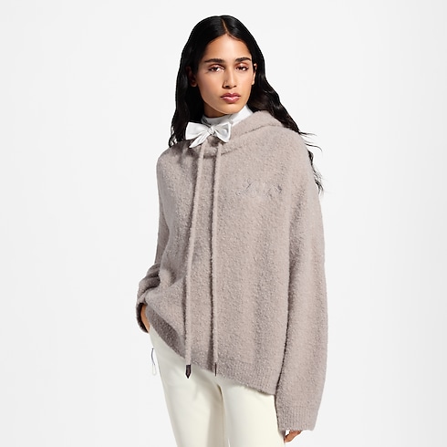 Bouclé Cashmere Hoodie in Women's Ready-to-Wear Tops and Shirts collections by Louis Vuitton (Product zoom)